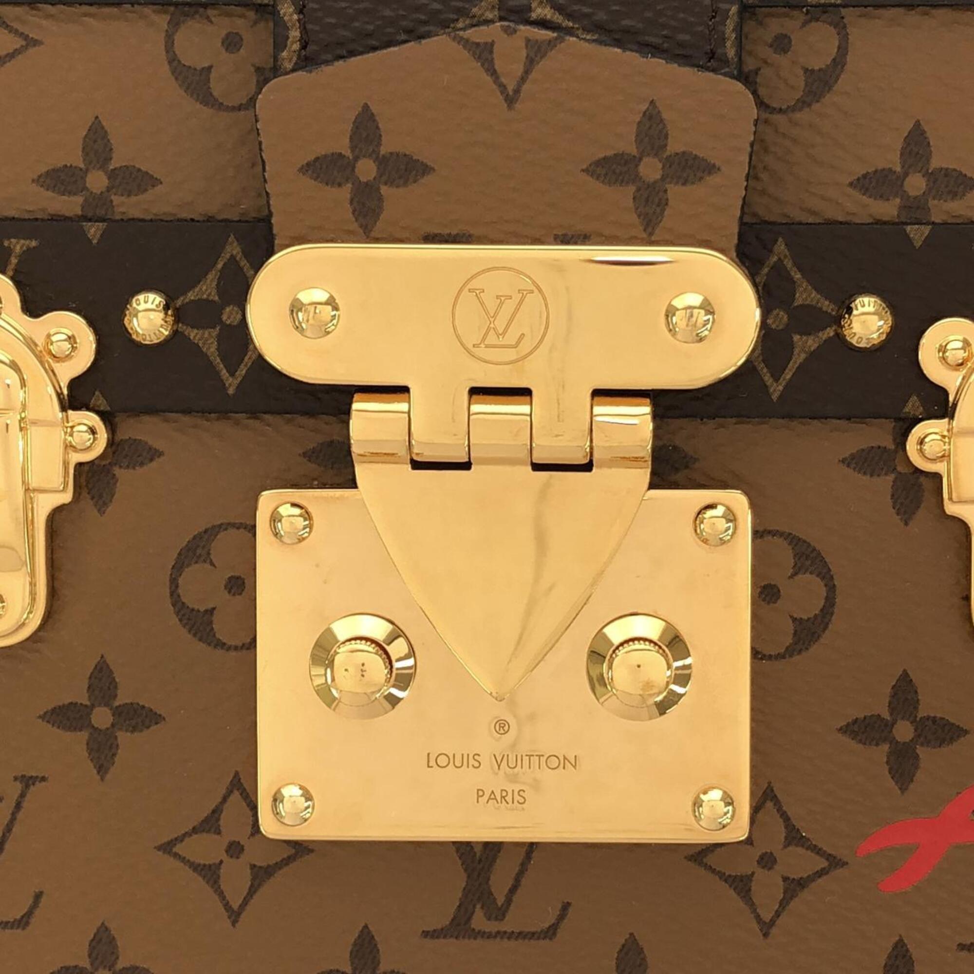 Louis Vuitton Monogram Reverse Marron Coated Canvas Shoulder Bag (Pre-Owned)