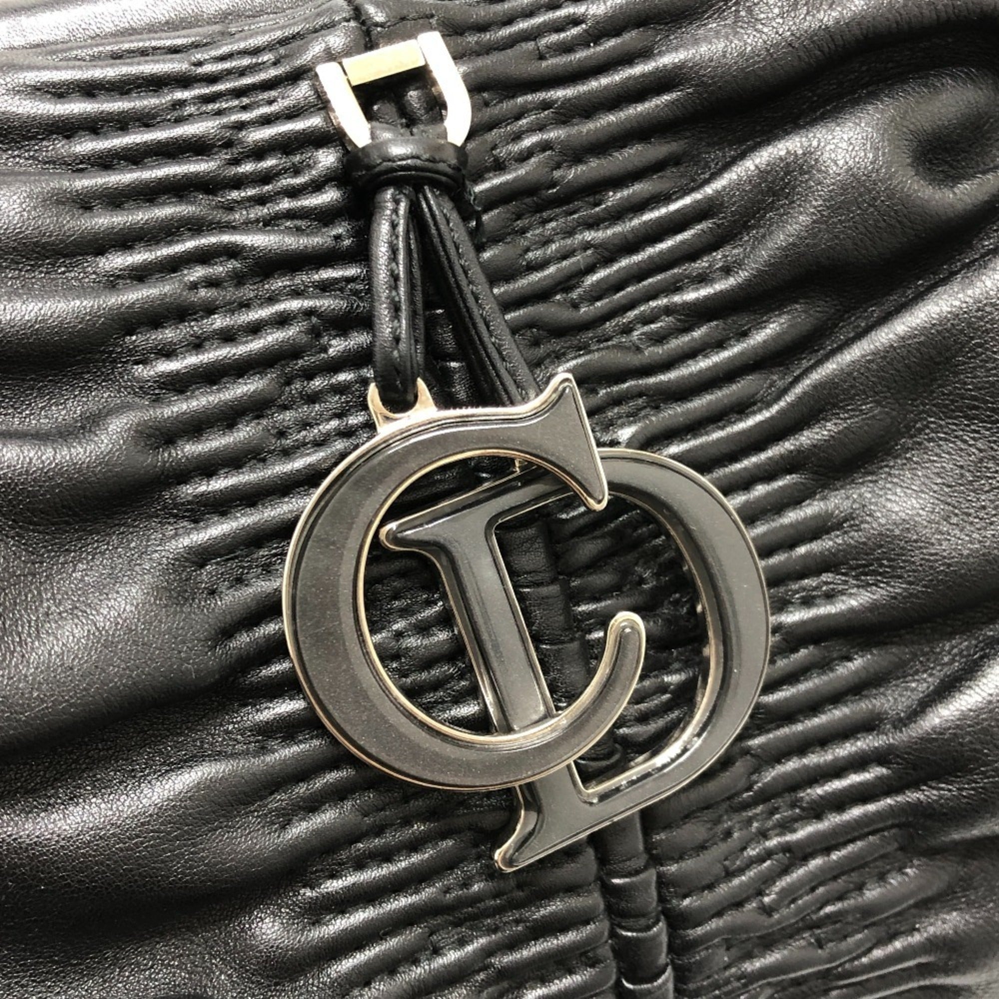 Christian Dior Black Leather Handbag (Pre-Owned)