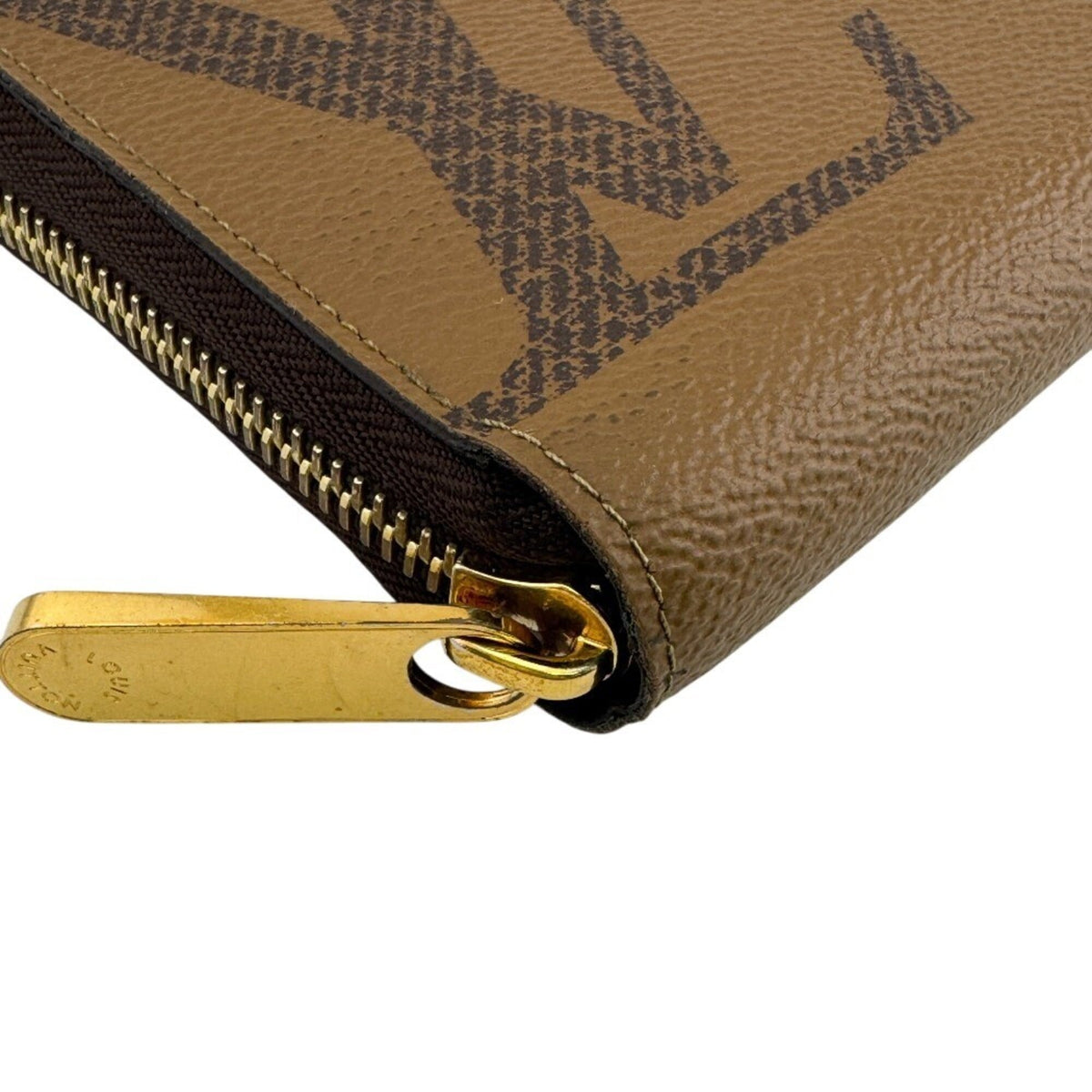 Louis Vuitton Brown Leather Long Wallet (Bi-Fold) (Pre-Owned)