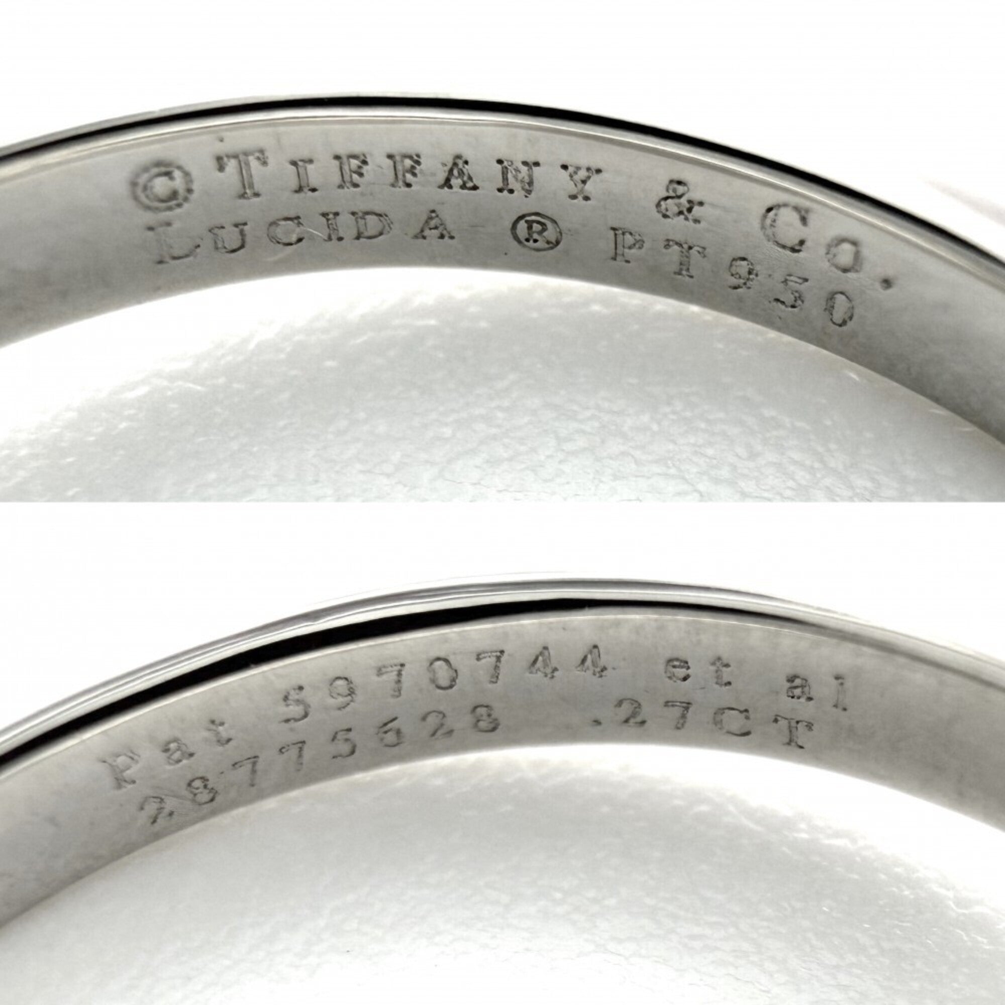 Tiffany Platinum 950 Band Ring (Pre-Owned)