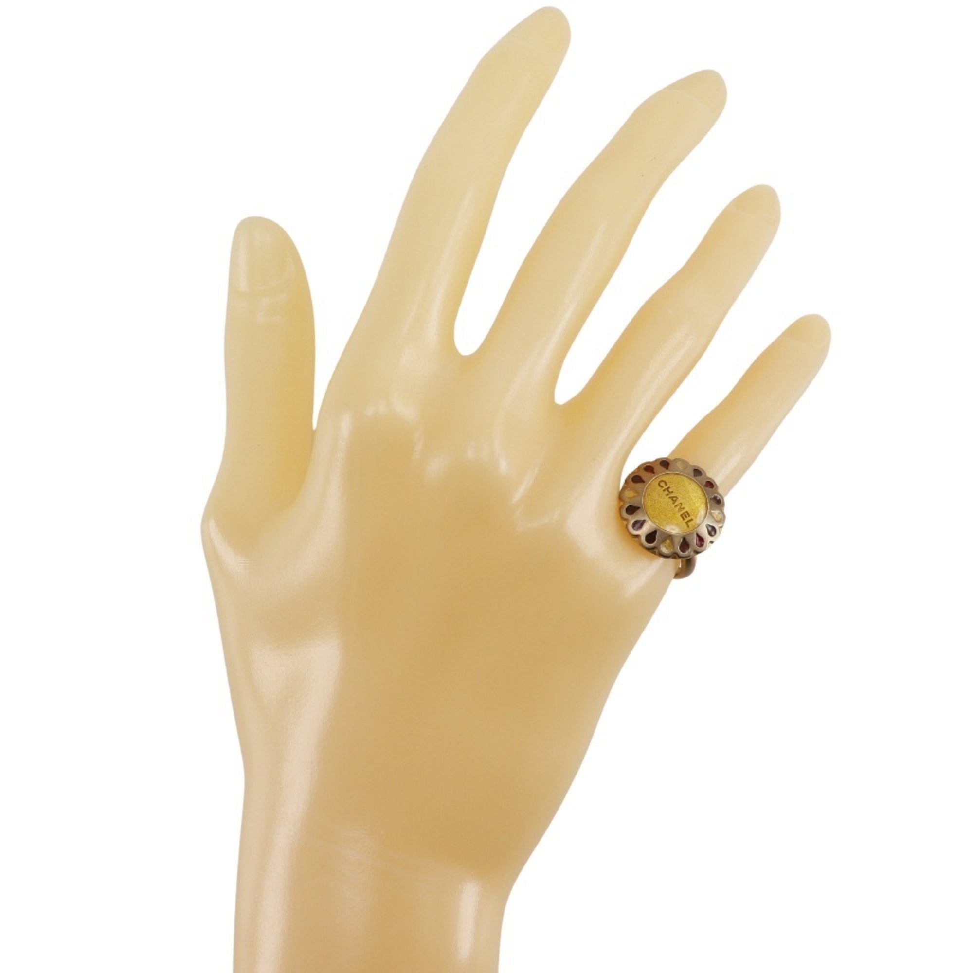 Chanel Gold Plating Band Ring (Pre-Owned)