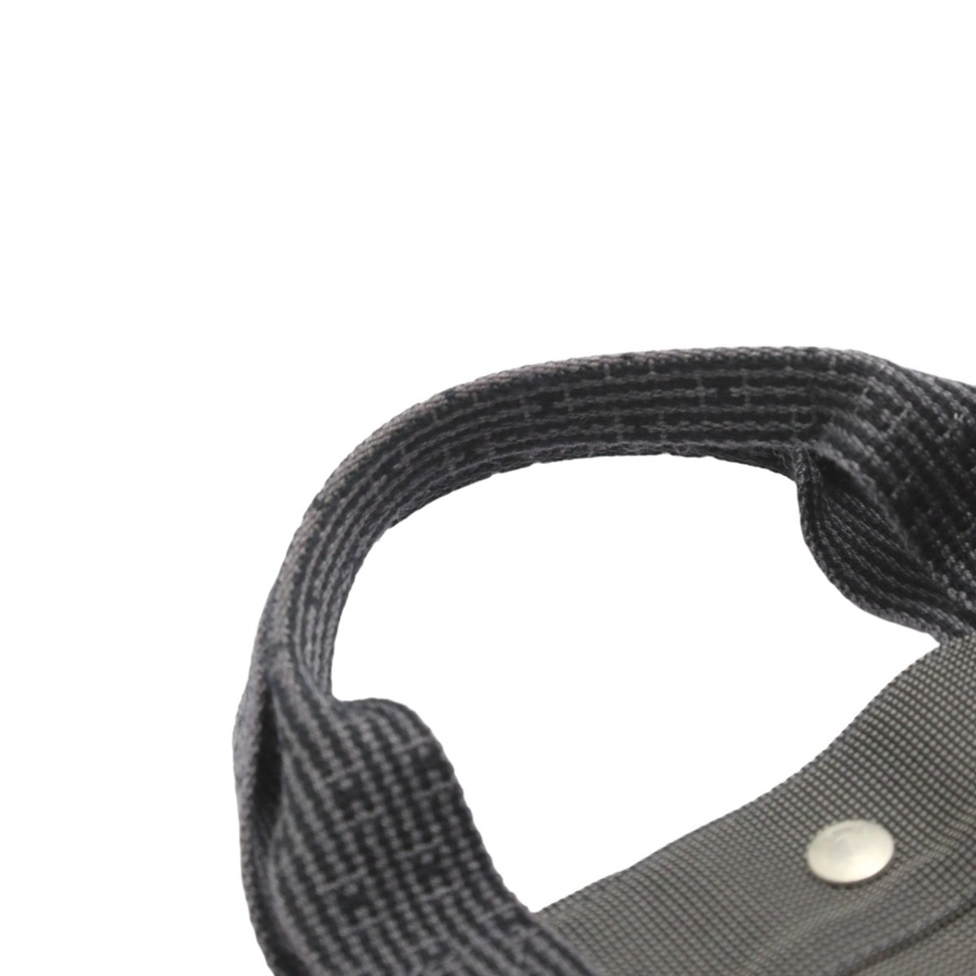 Hermes Her Line Gray Canvas Tote Bag (Pre-Owned)