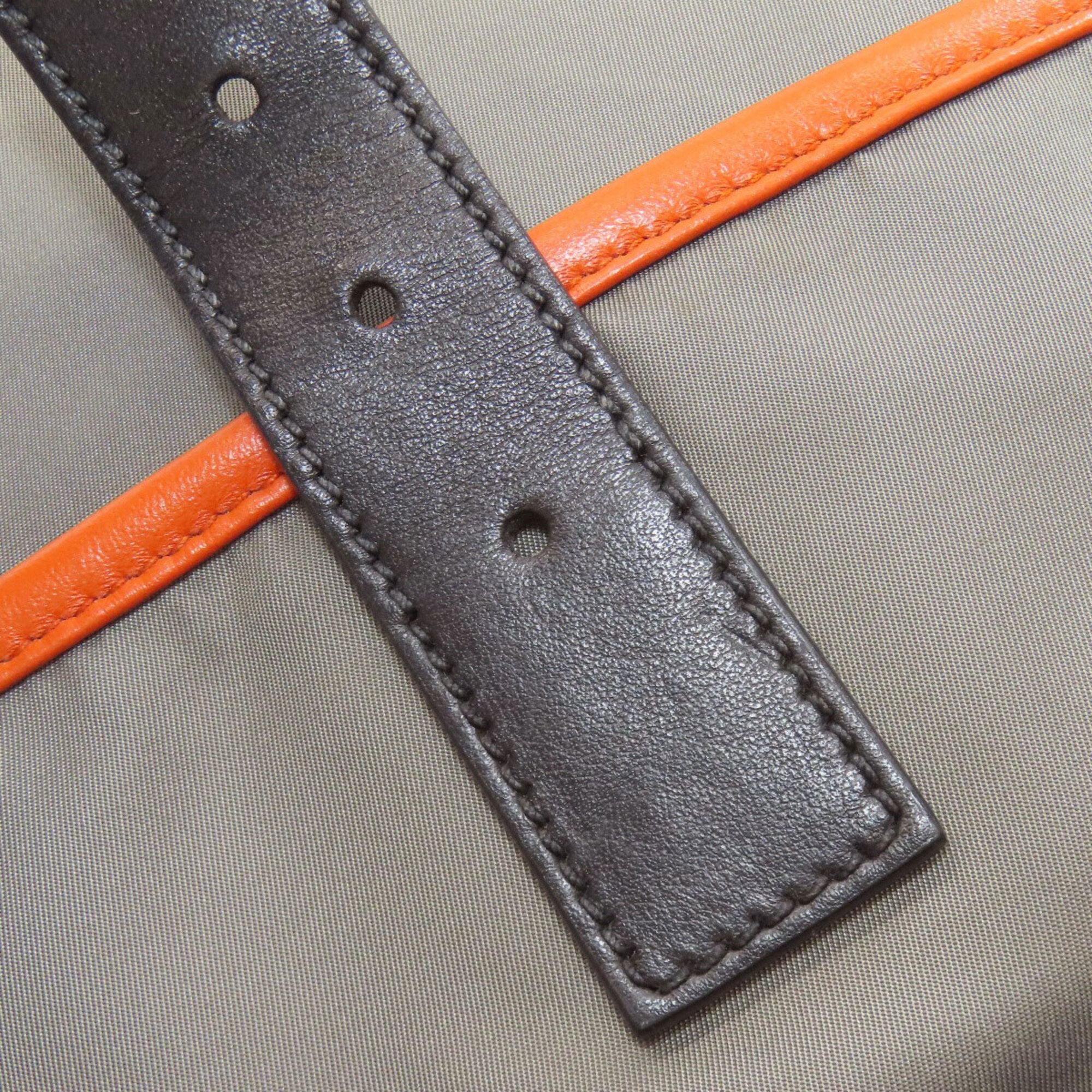 Prada Black Gray Orange Nylon Backpack (Pre-Owned)