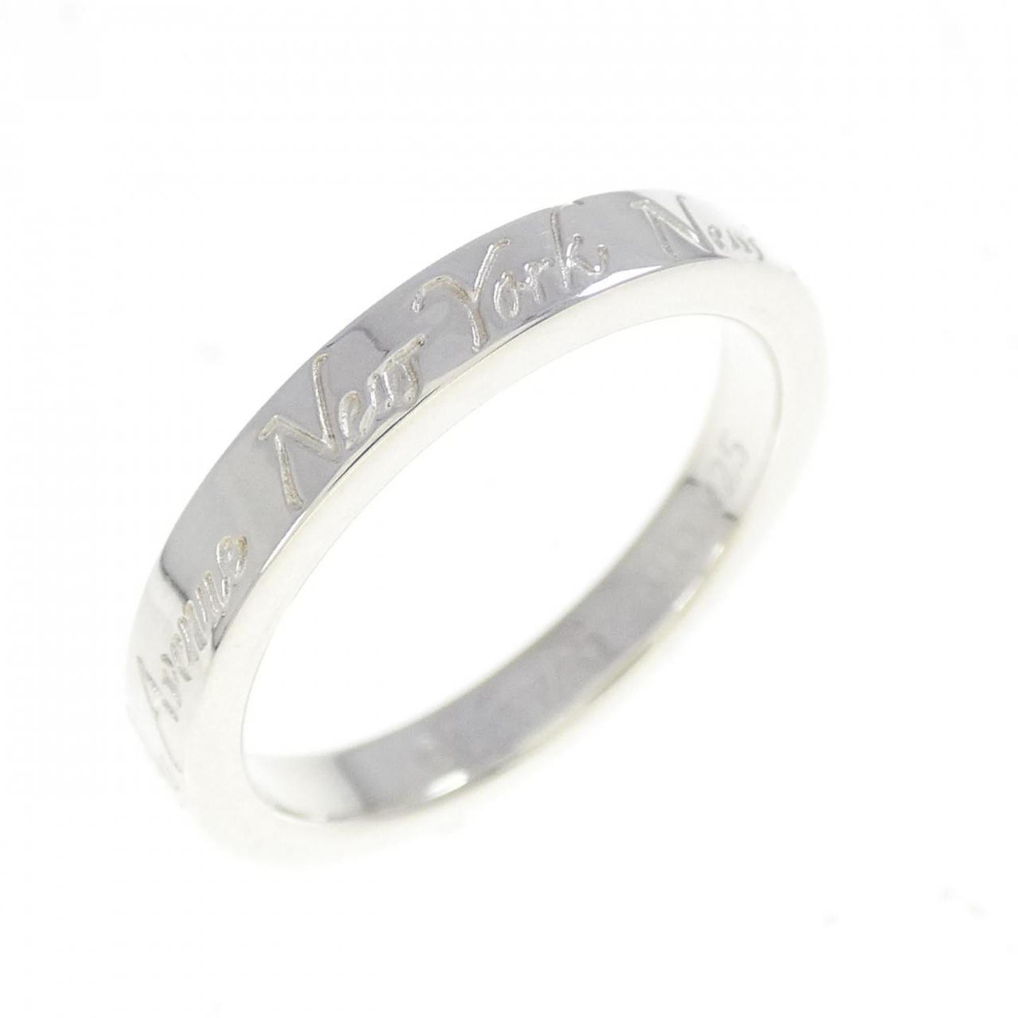 Tiffany Silver Silver 925 Band Ring (Pre-Owned)