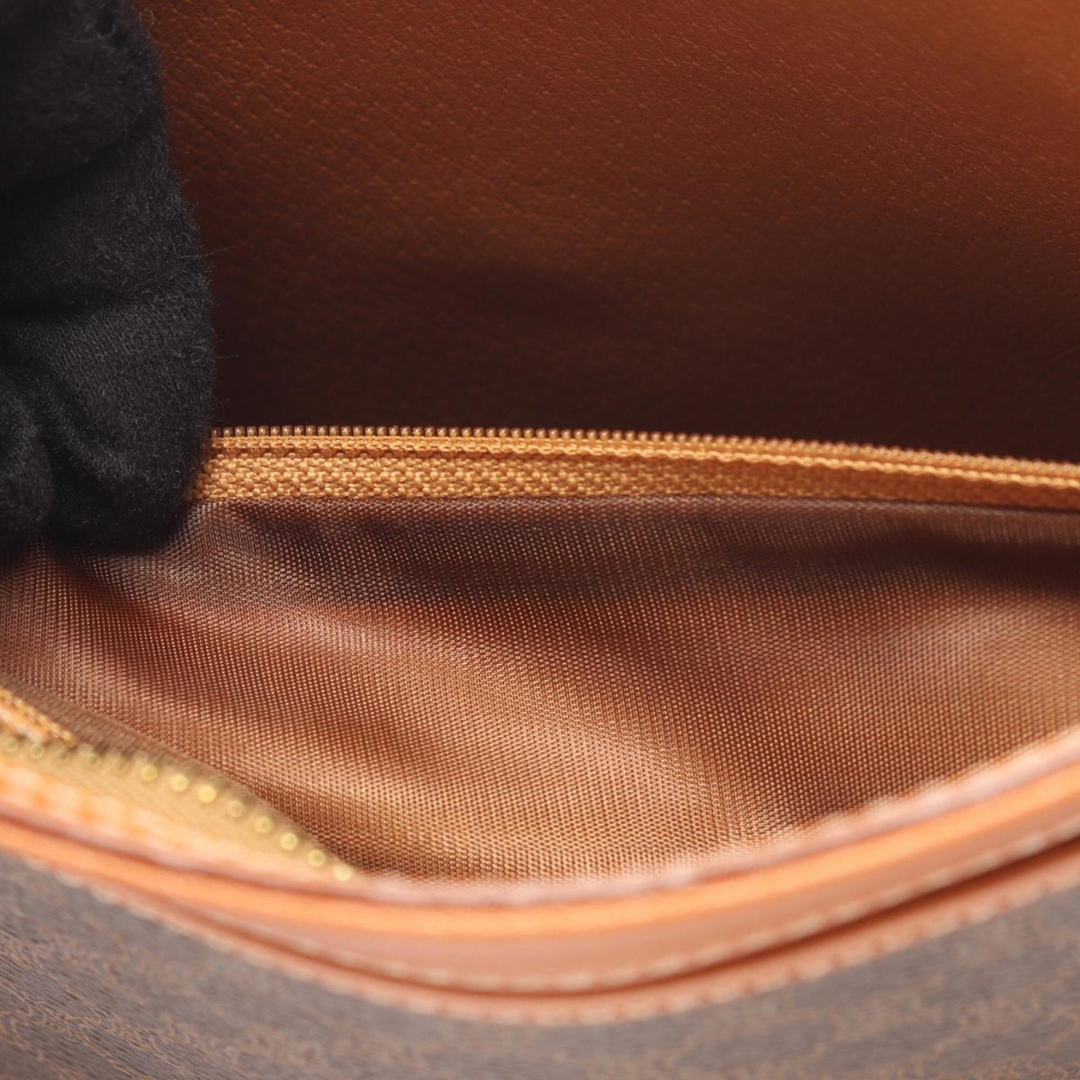 Celine Beige Brown Coated Canvas Leather Clutch Bag Handbag (Pre-Owned)