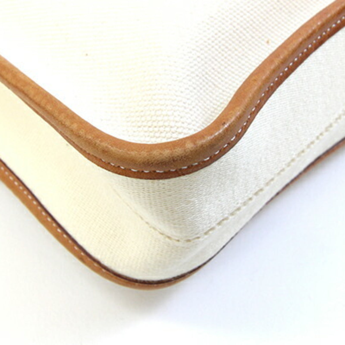 Hermes Buenaventura Brown Natural Leather Handbag Shoulder Bag (Pre-Owned)