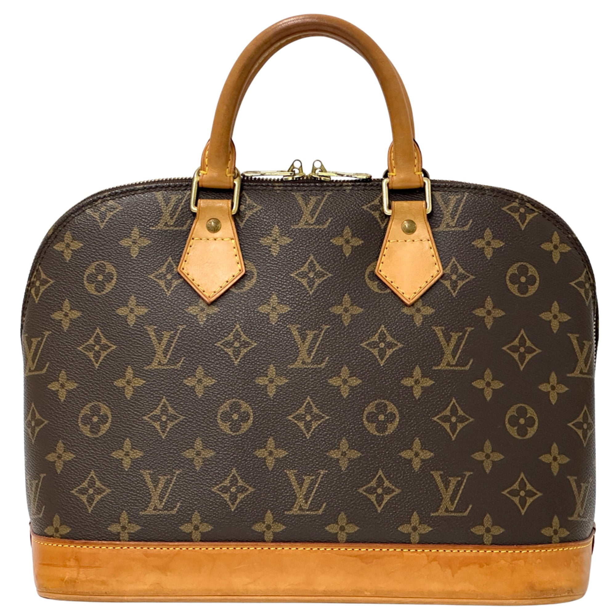 Louis Vuitton Brown Monogram Canvas Handbag (Pre-Owned)