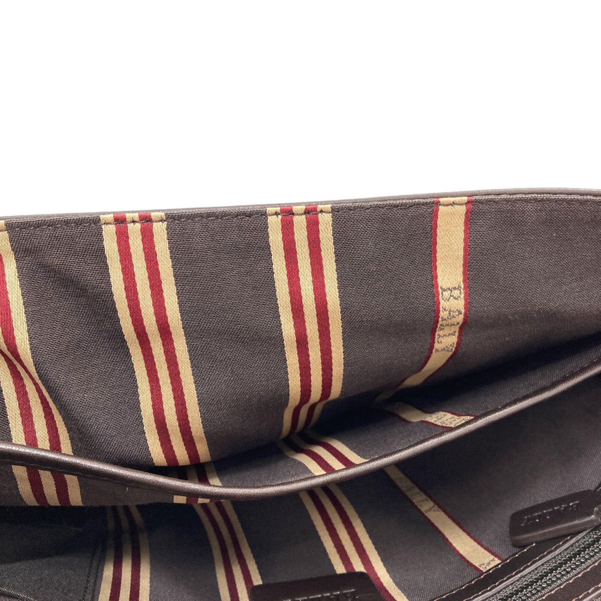 Bally Brown Leather Shoulder Bag (Pre-Owned)