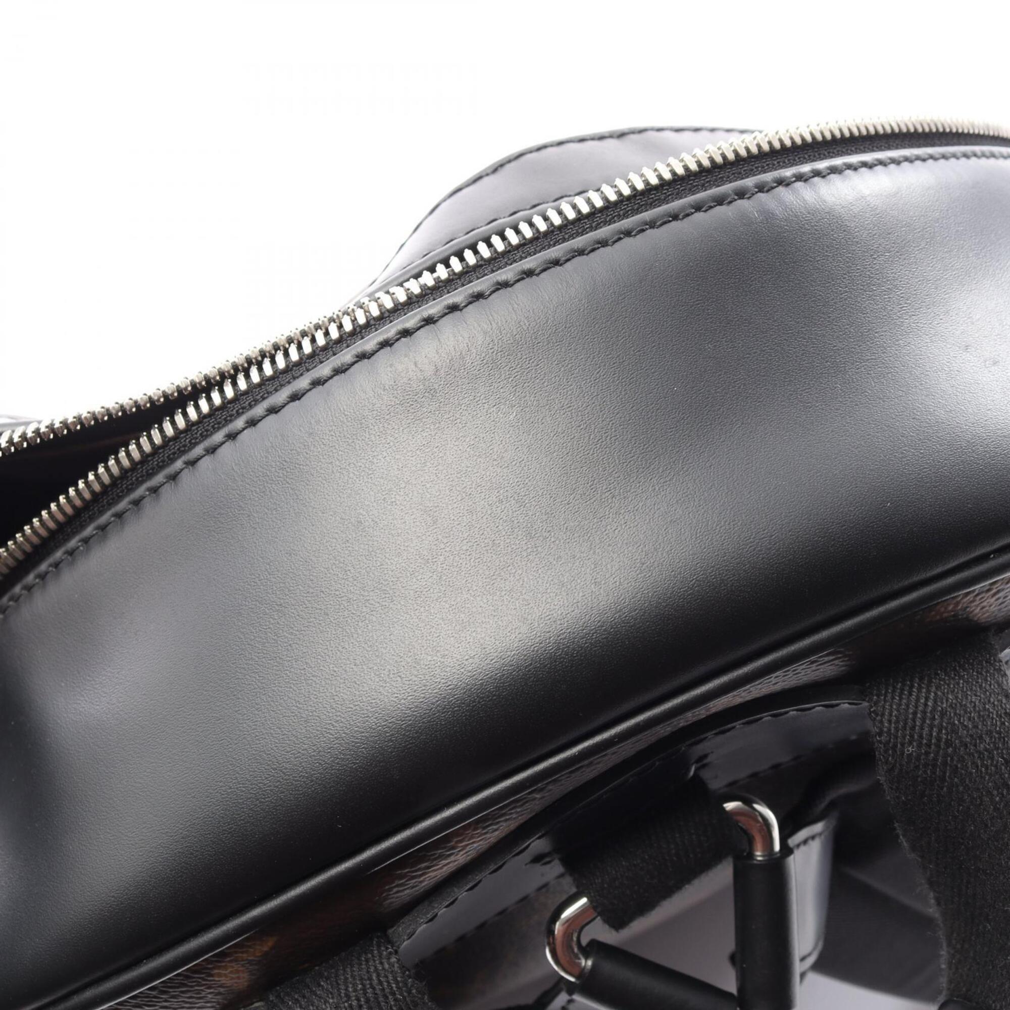 Louis Vuitton Black Brown Monogram Macassar Coated Canvas Leather Backpack (Pre-Owned)