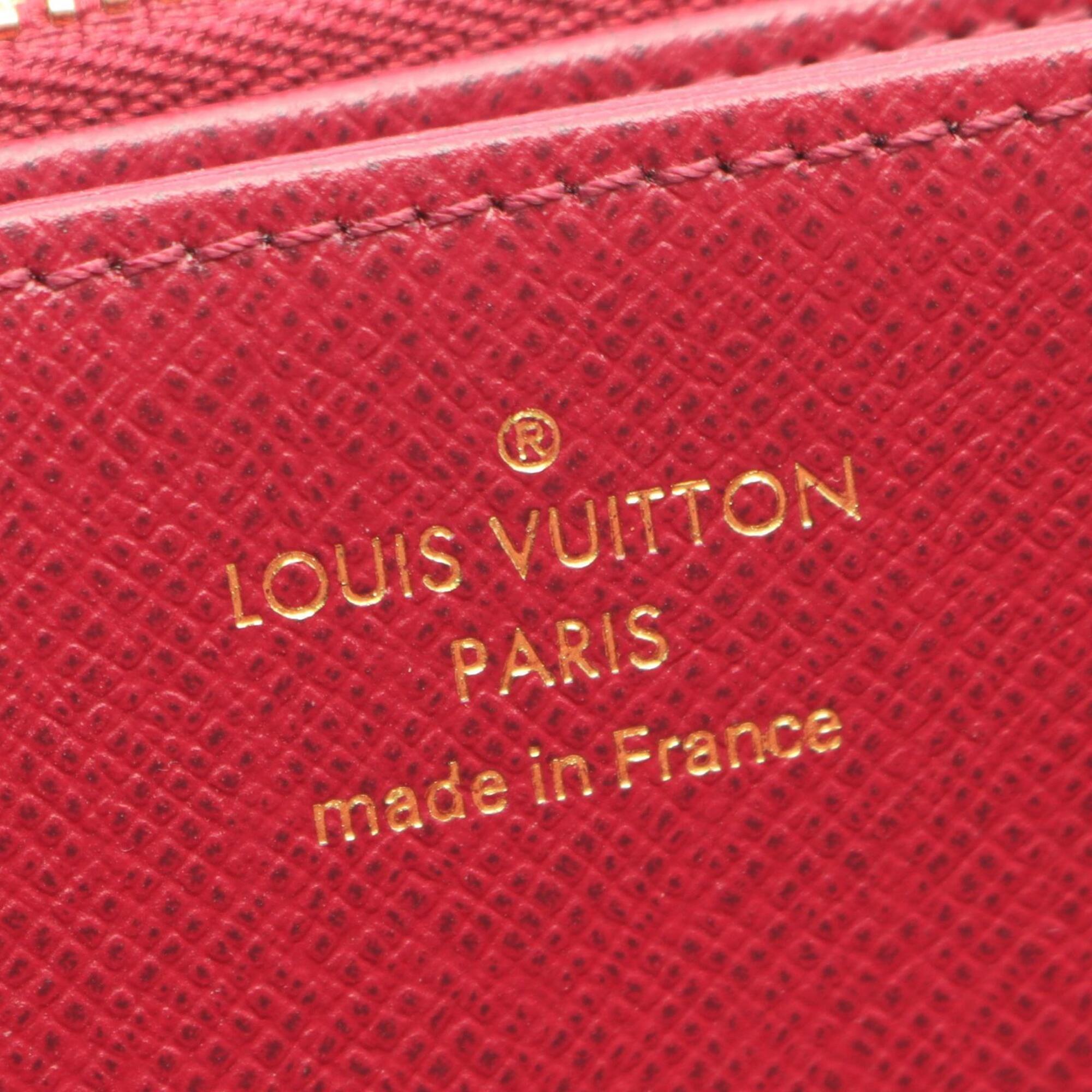 Louis Vuitton Brown Pink Monogram Long Wallet (Bi-Fold) (Pre-Owned)