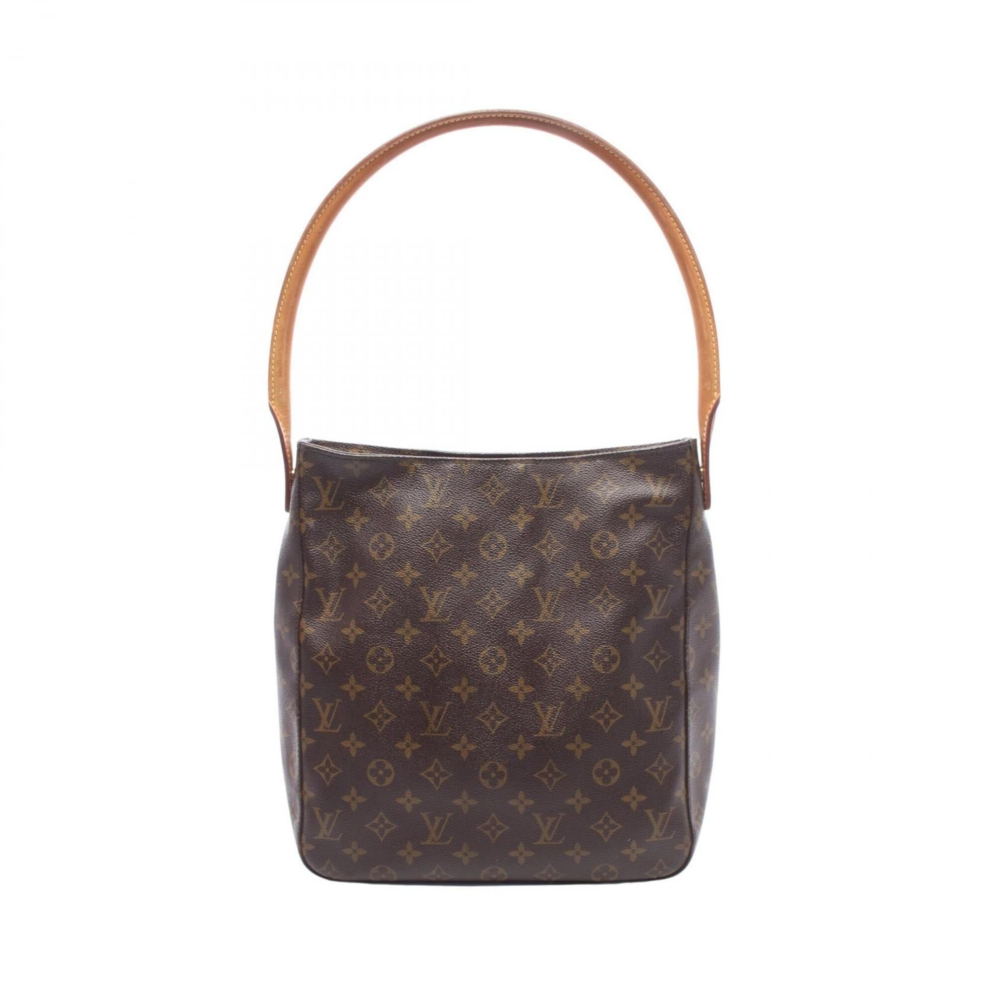 Louis Vuitton Brown Monogram Monogram Leather Handbag Shoulder Bag (Pre-Owned)