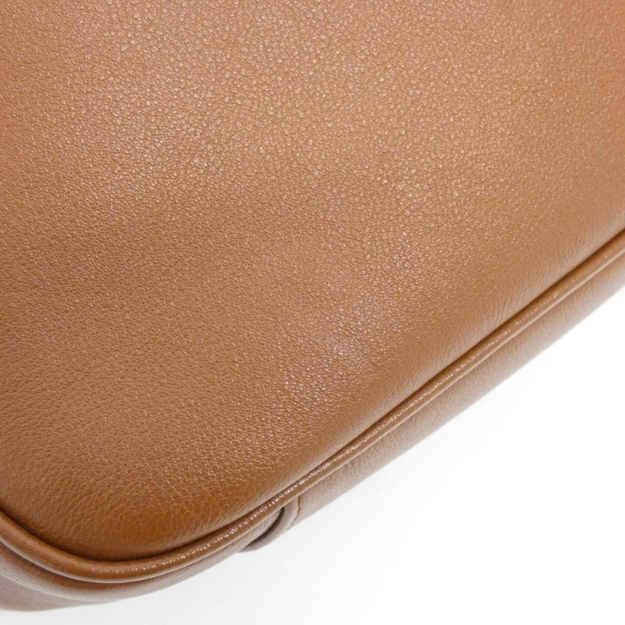 Gucci Brown Leather Shoulder Bag (Pre-Owned)