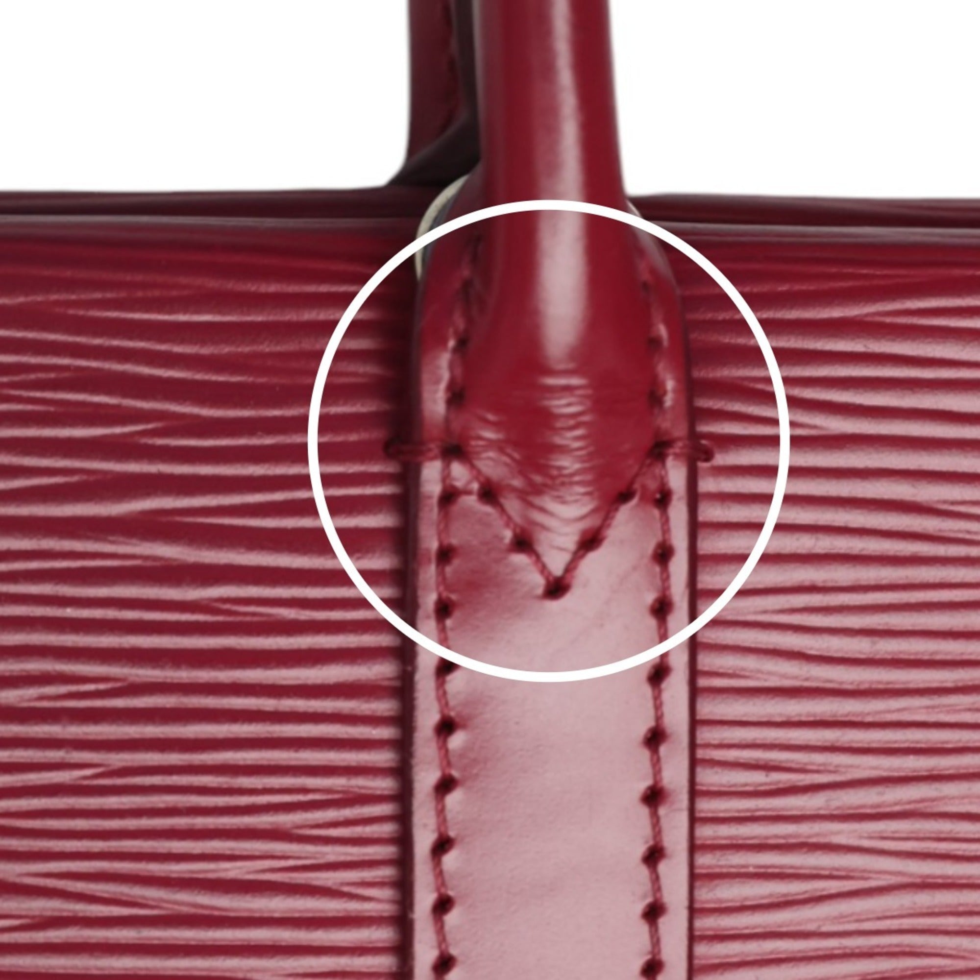 Louis Vuitton Fuchsia Galle Red Color Epi Leather Handbag Shoulder Bag (Pre-Owned)