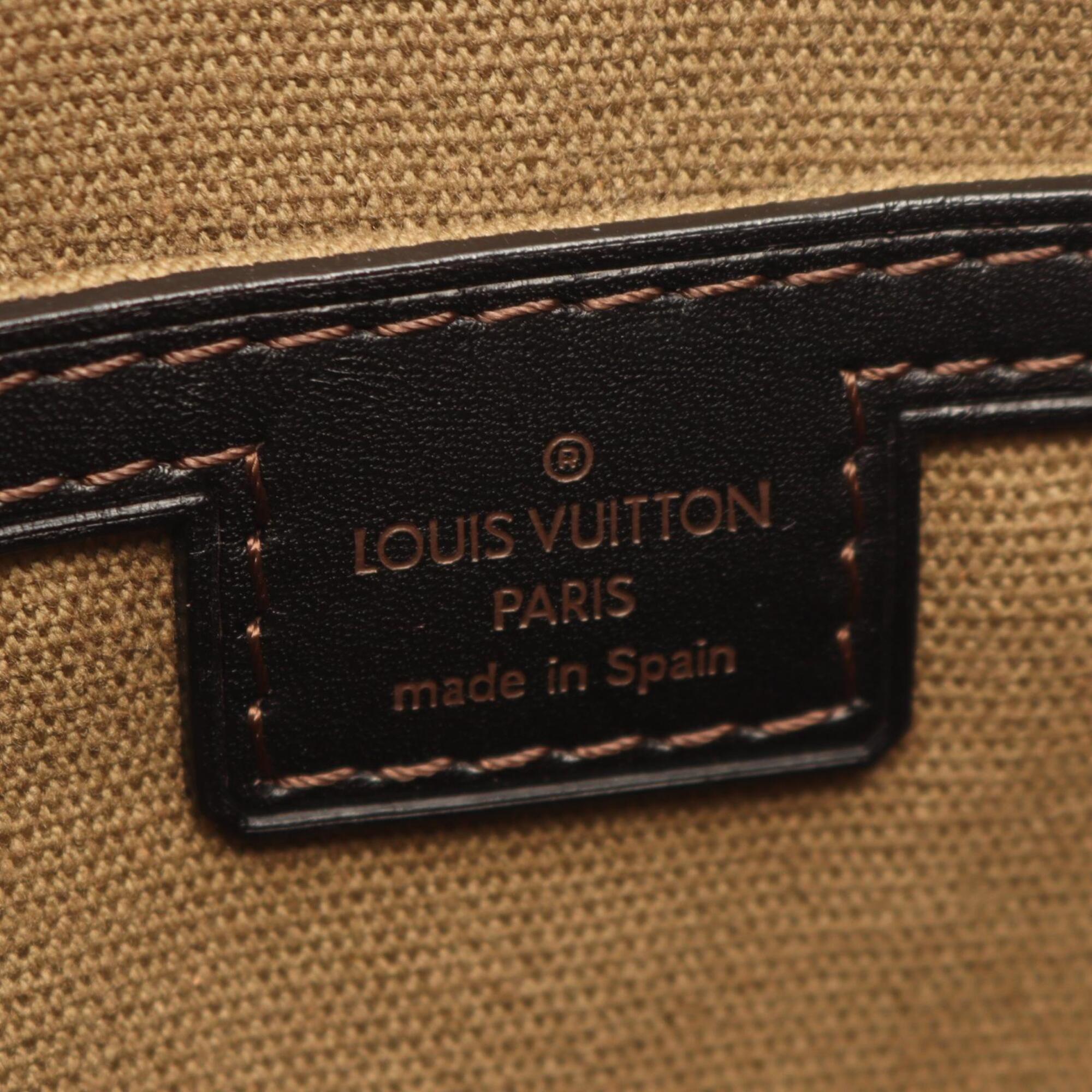 Louis Vuitton Brown Leather Handbag Shoulder Bag (Pre-Owned)
