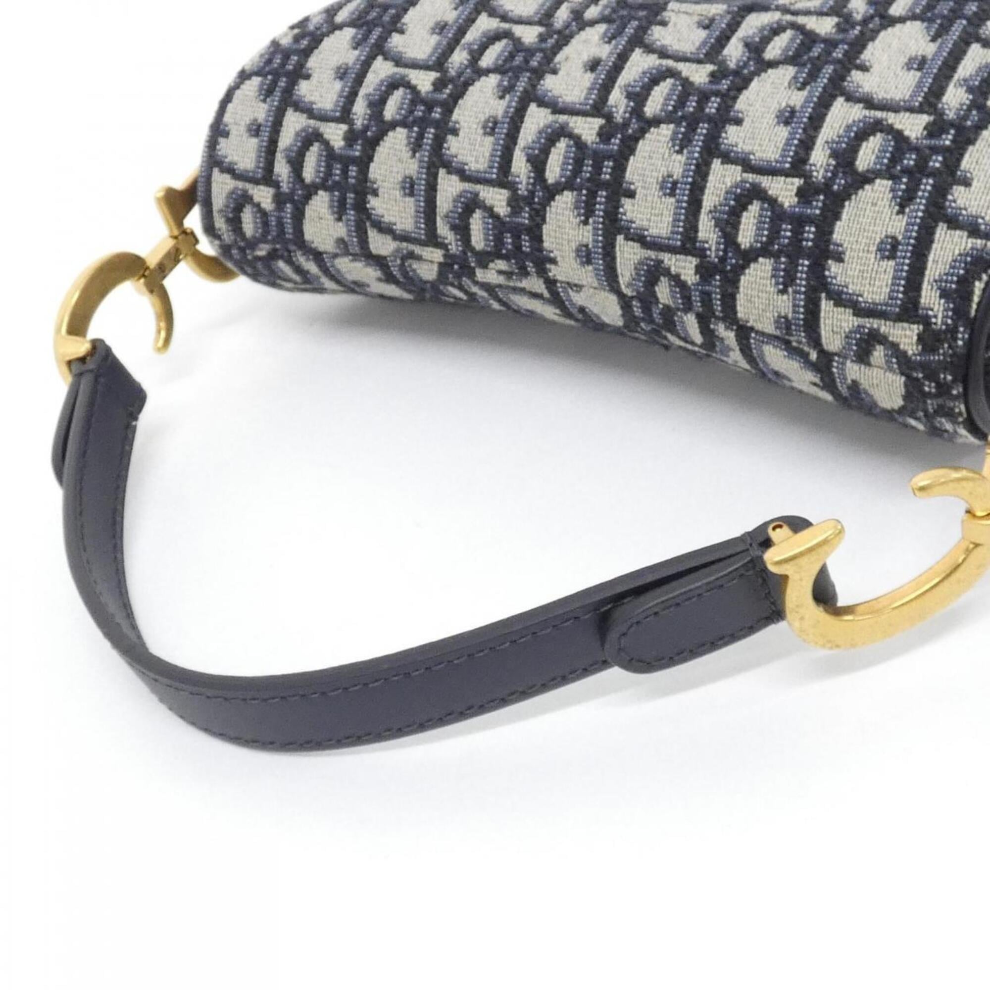 Christian Dior Blue Canvas Handbag (Pre-Owned)
