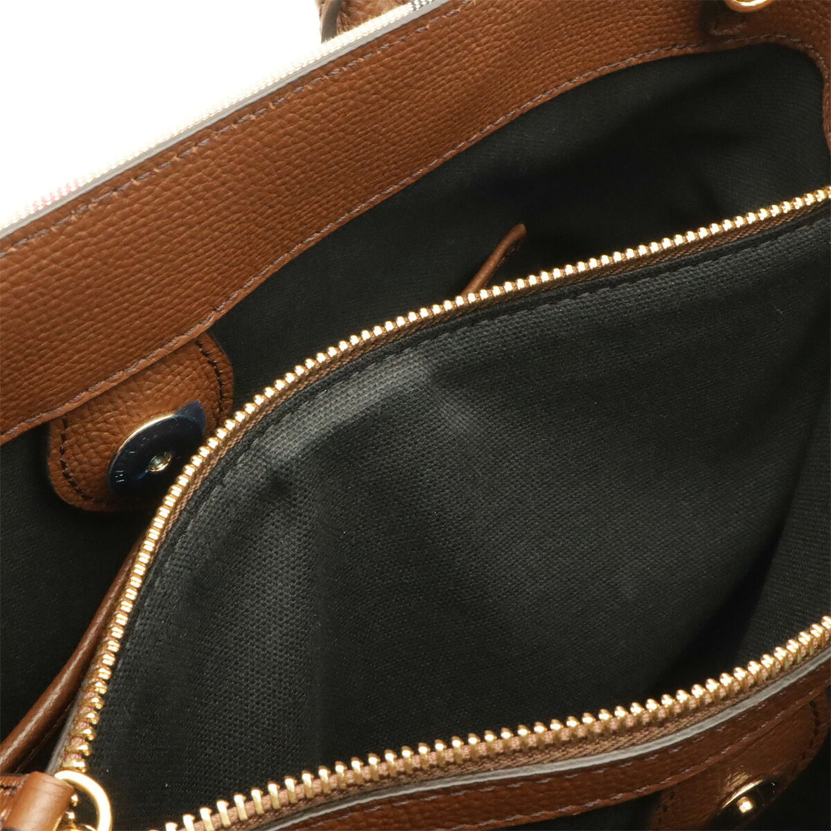 Burberry Black Brown Red Color White Canvas Leather Handbag Tote Bag (Pre-Owned)