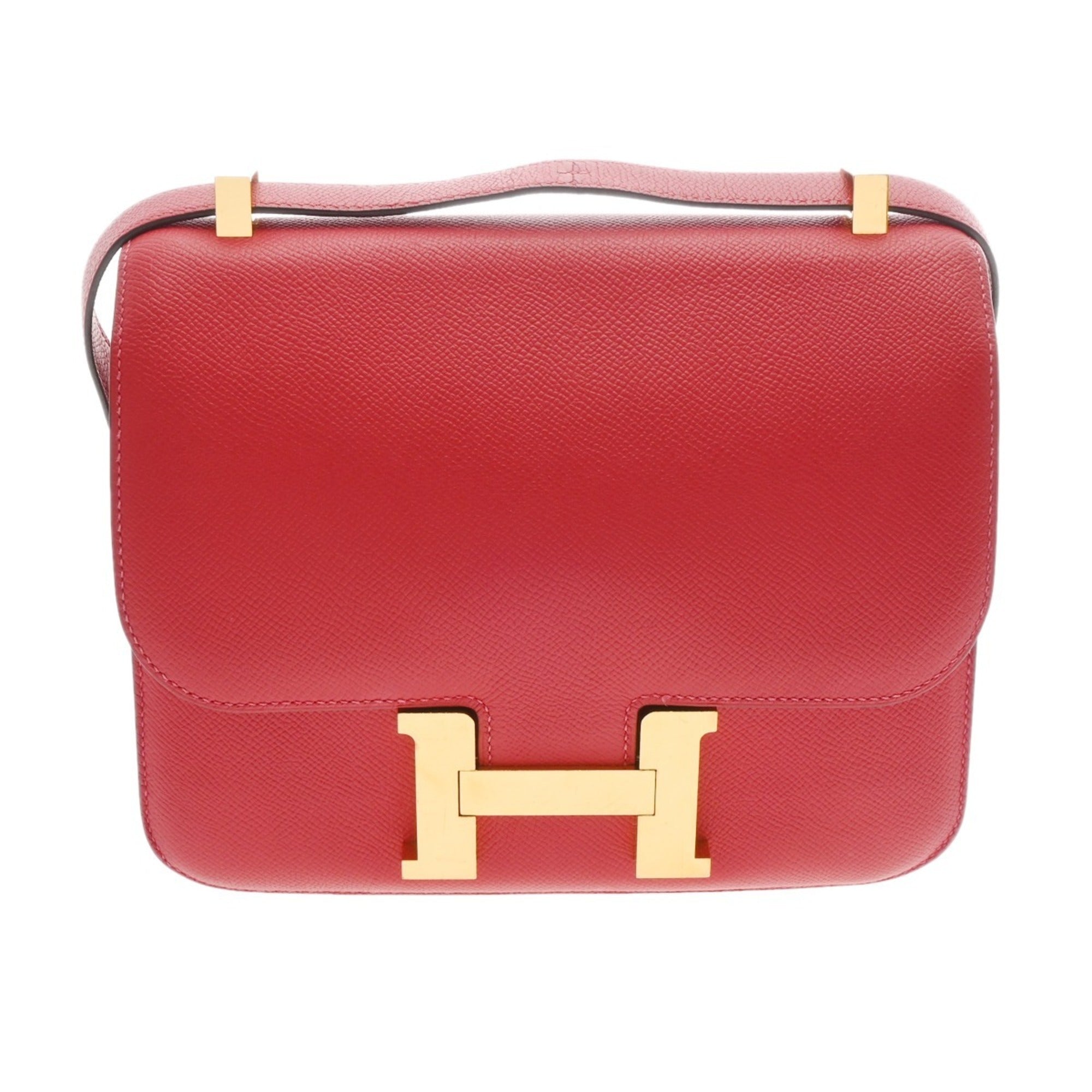 Hermes Constance Rouge Casaque Epsom Leather Shoulder Bag (Pre-Owned)