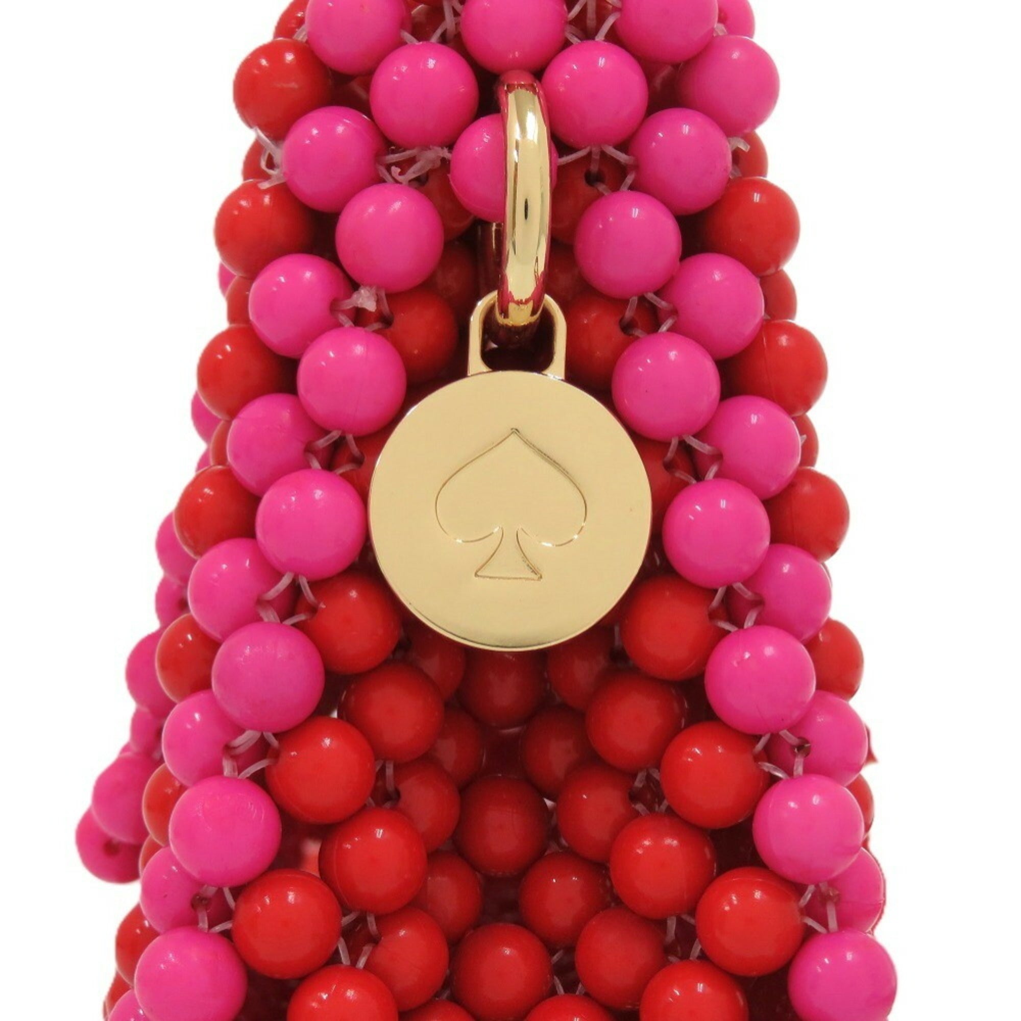 Kate Spade Pink Red Color Beads Shoulder Bag (Pre-Owned)