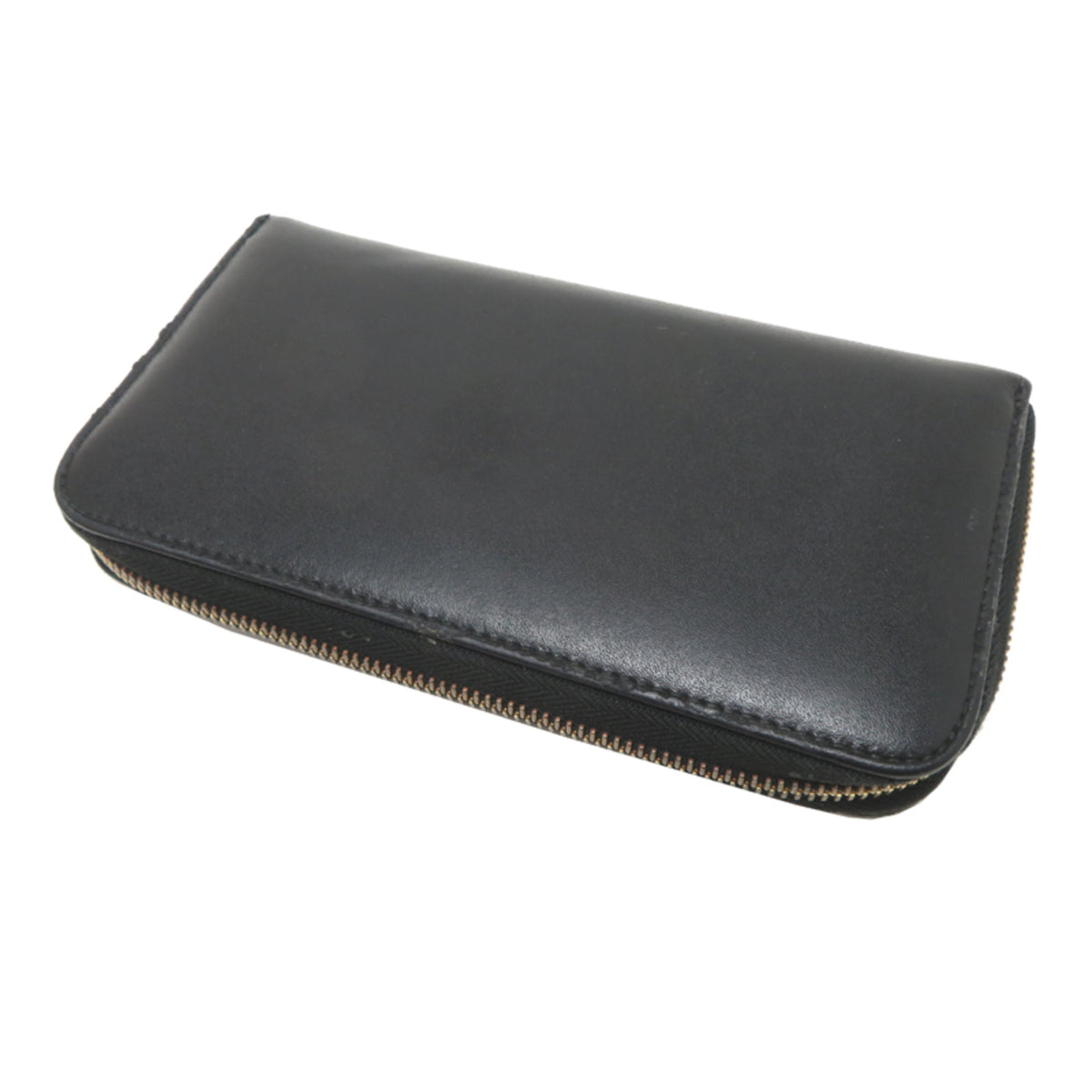 Salvatore Ferragamo Black Leather Long Wallet (Bi-Fold) (Pre-Owned)