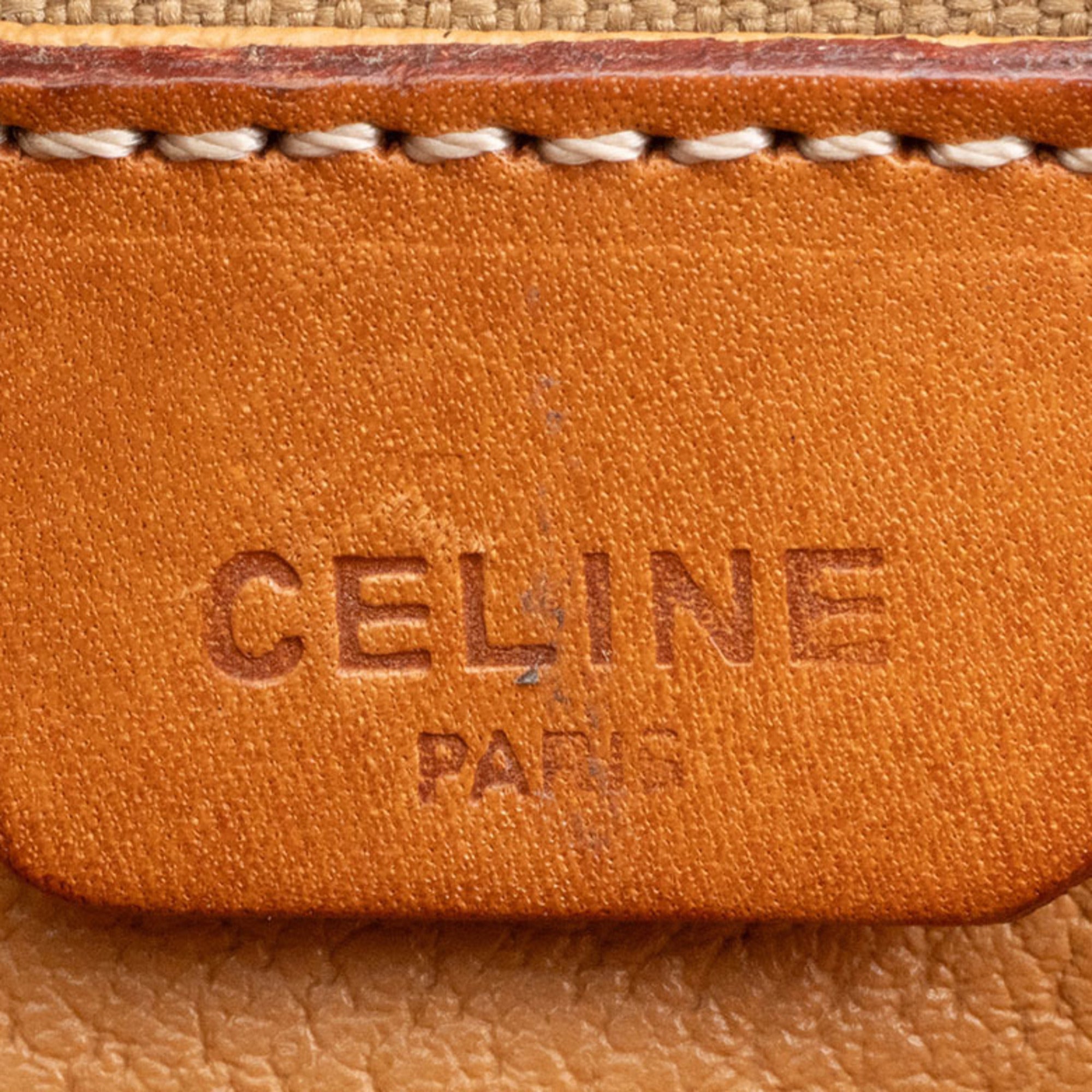 Celine Macadam Brown Pvc Leather Shoulder Bag (Pre-Owned)
