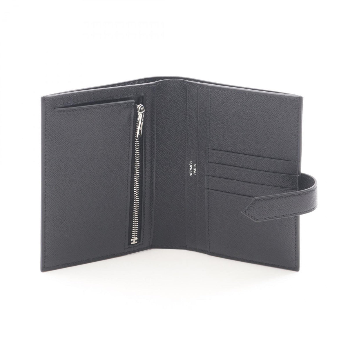 Hermes Black Leather Wallet (Bi-Fold) (Pre-Owned)