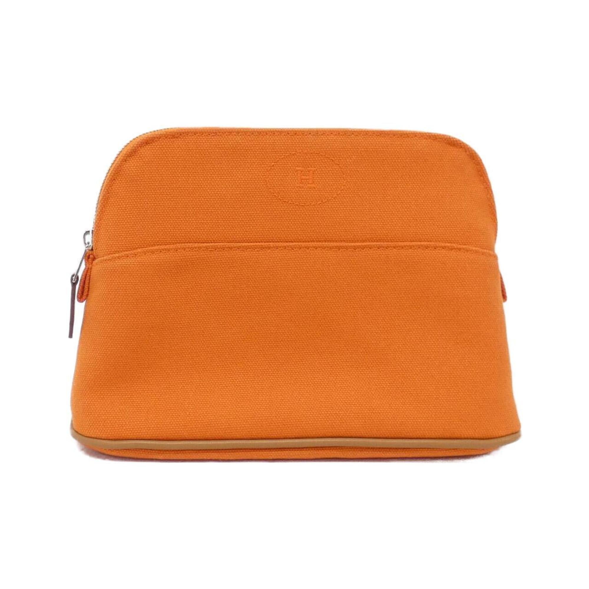 Hermes Orange Canvas Pouch (Pre-Owned)