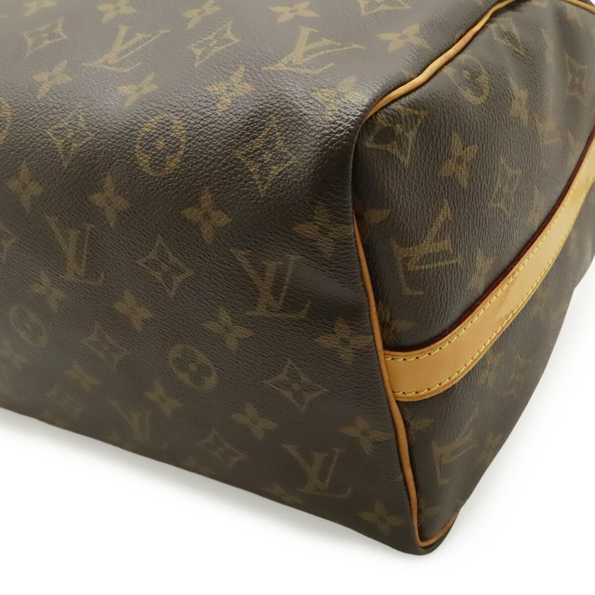 Louis Vuitton Brown Monogram Canvas Pvc Coated Canvas Boston Bag Handbag Shoulder Bag (Pre-Owned)