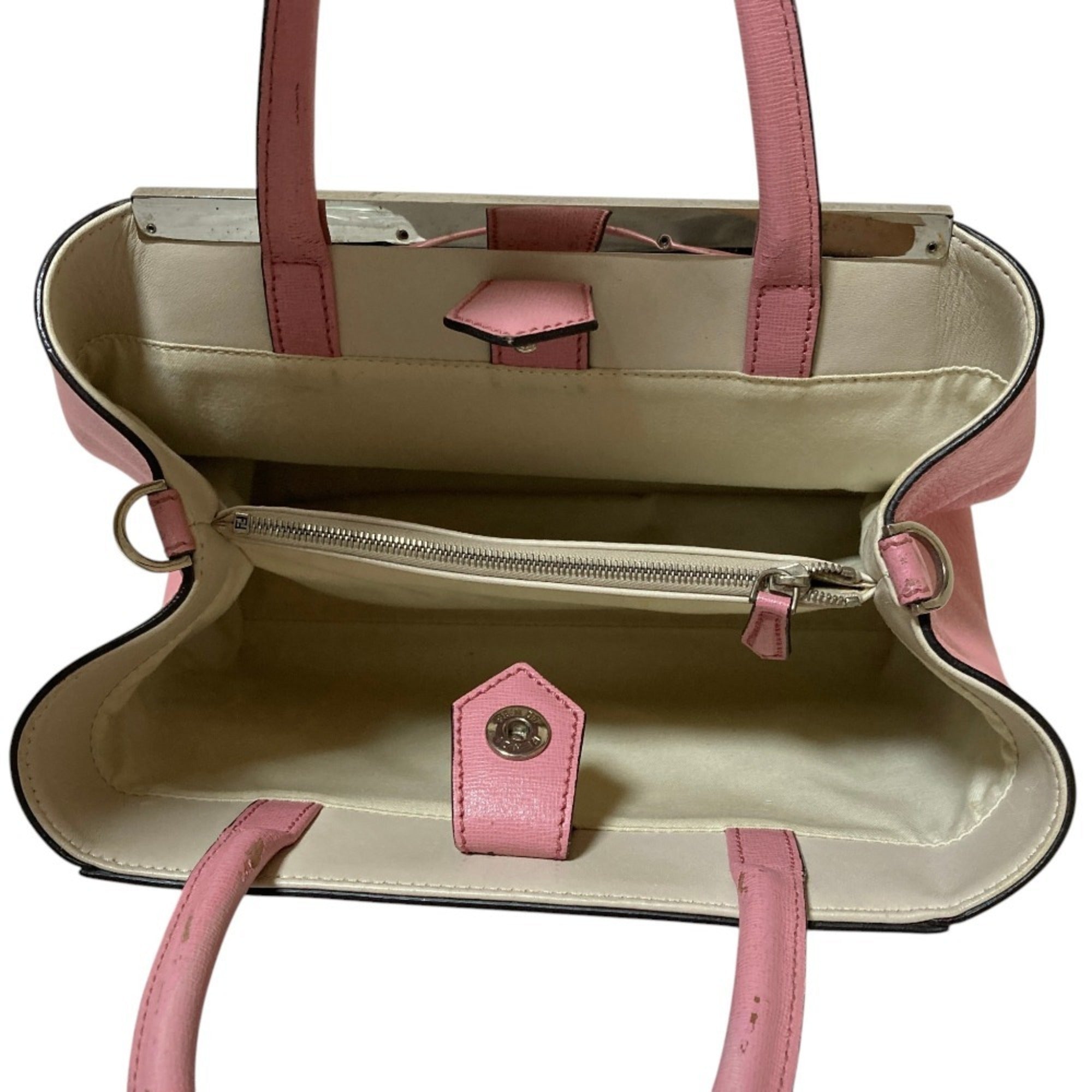 Fendi Pink Leather Handbag (Pre-Owned)
