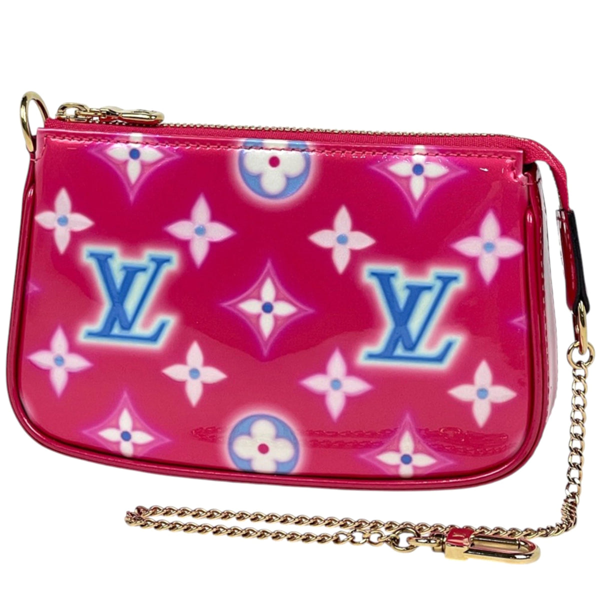 Louis Vuitton Fuchsia Pink Monogram Vernis Pochette Pouch (Pre-Owned)