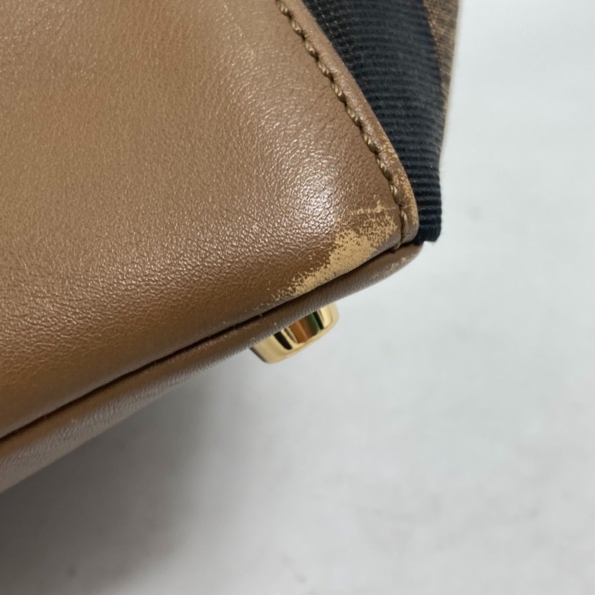 Fendi Brown Leather Handbag (Pre-Owned)
