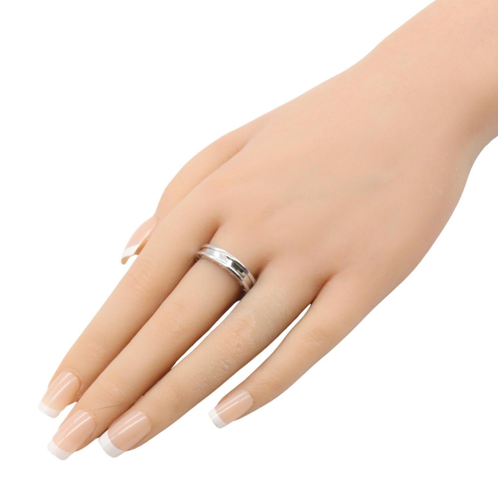 Bvlgari Silver White Gold (18K) Band Ring (Pre-Owned)