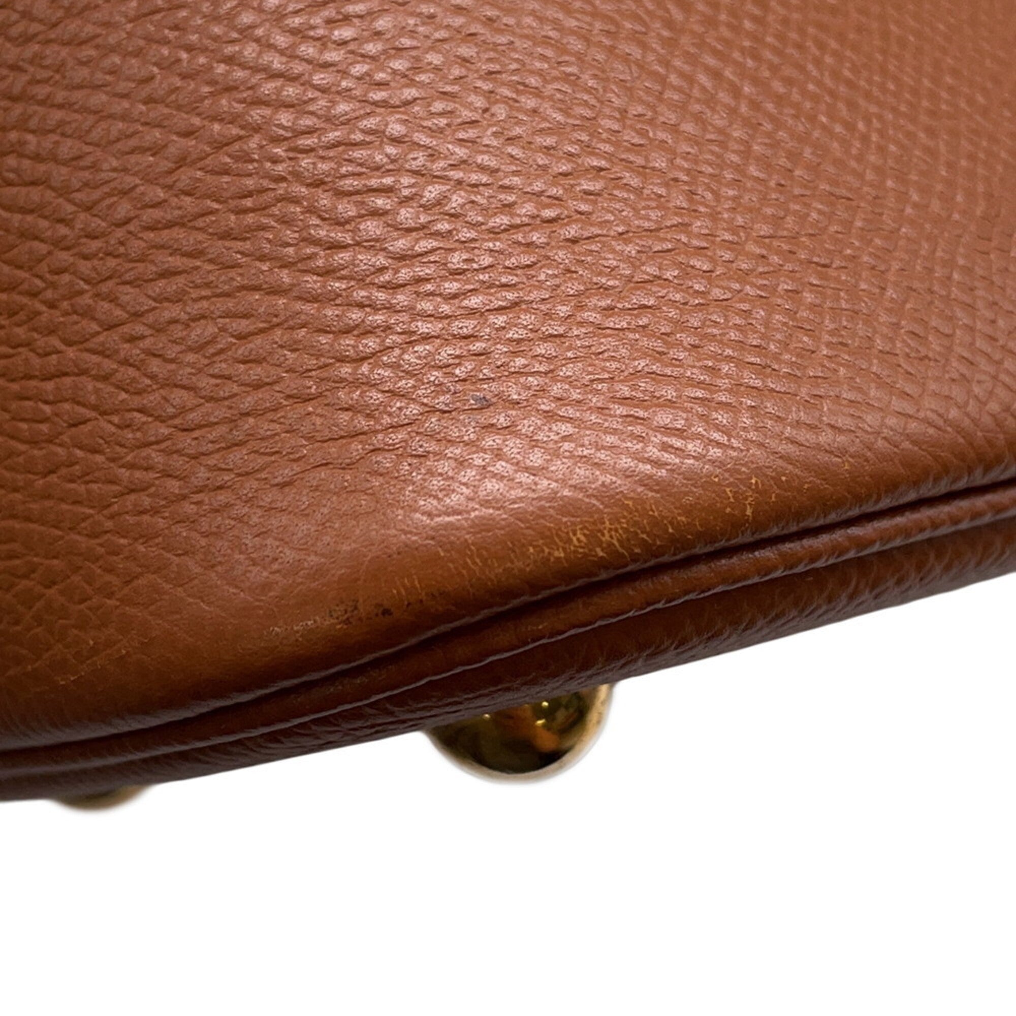 Hermes Bolide Gold Courchevel Leather Handbag (Pre-Owned)