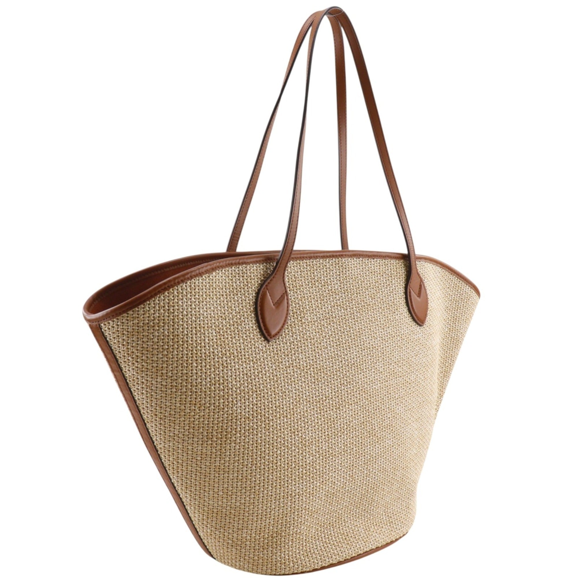 Louis Vuitton Beige Raffia Tote Bag (Pre-Owned)