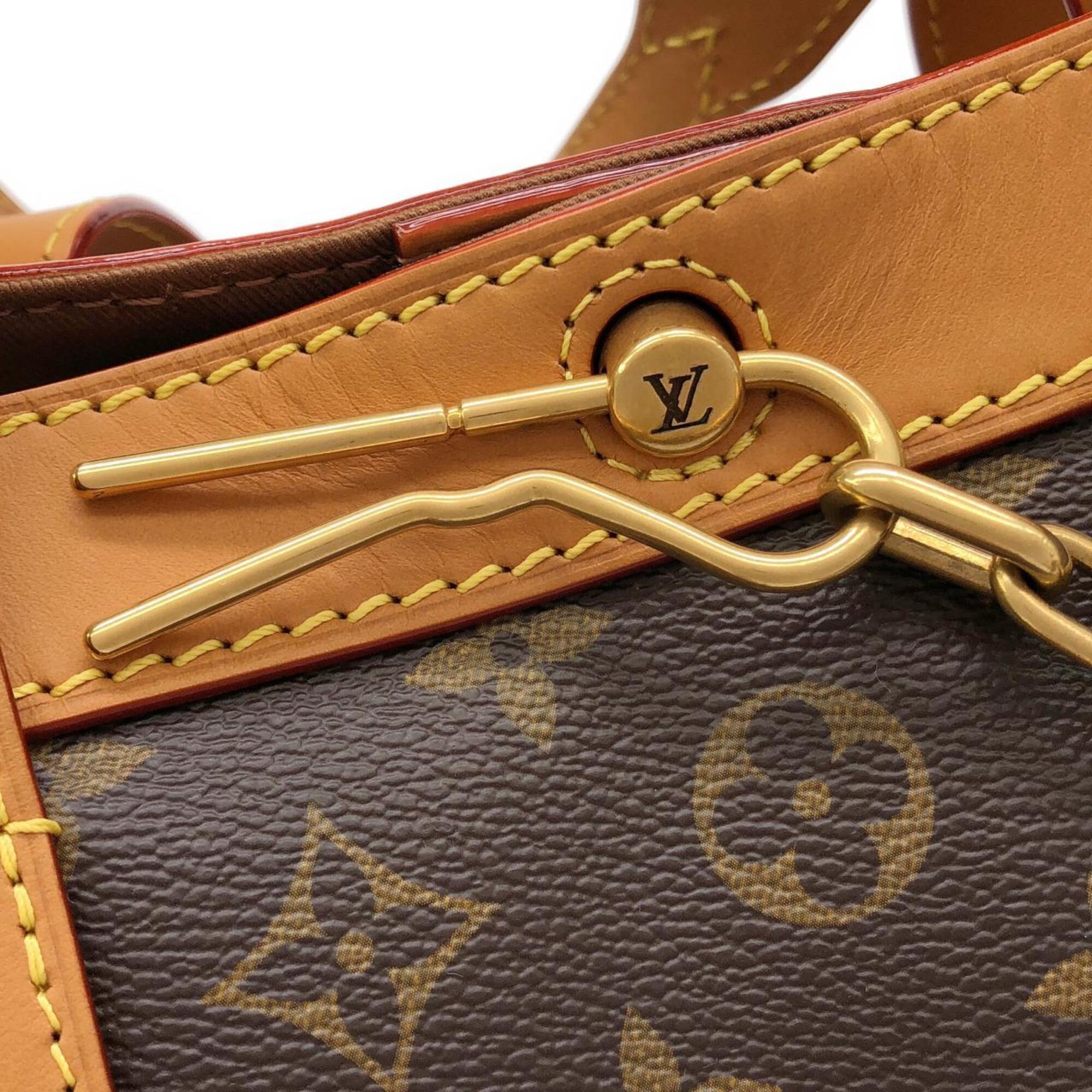 Louis Vuitton Marron Coated Canvas Handbag (Pre-Owned)