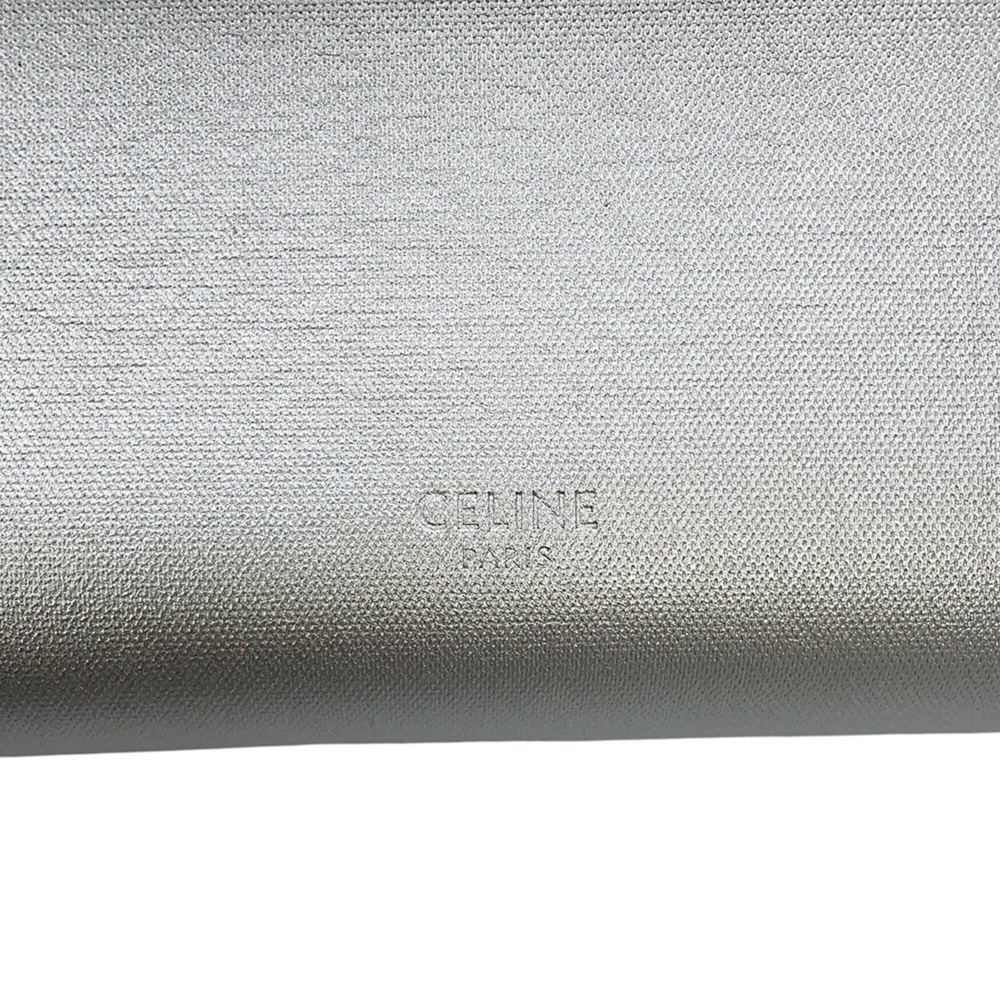 Celine Silver Leather Handbag (Pre-Owned)