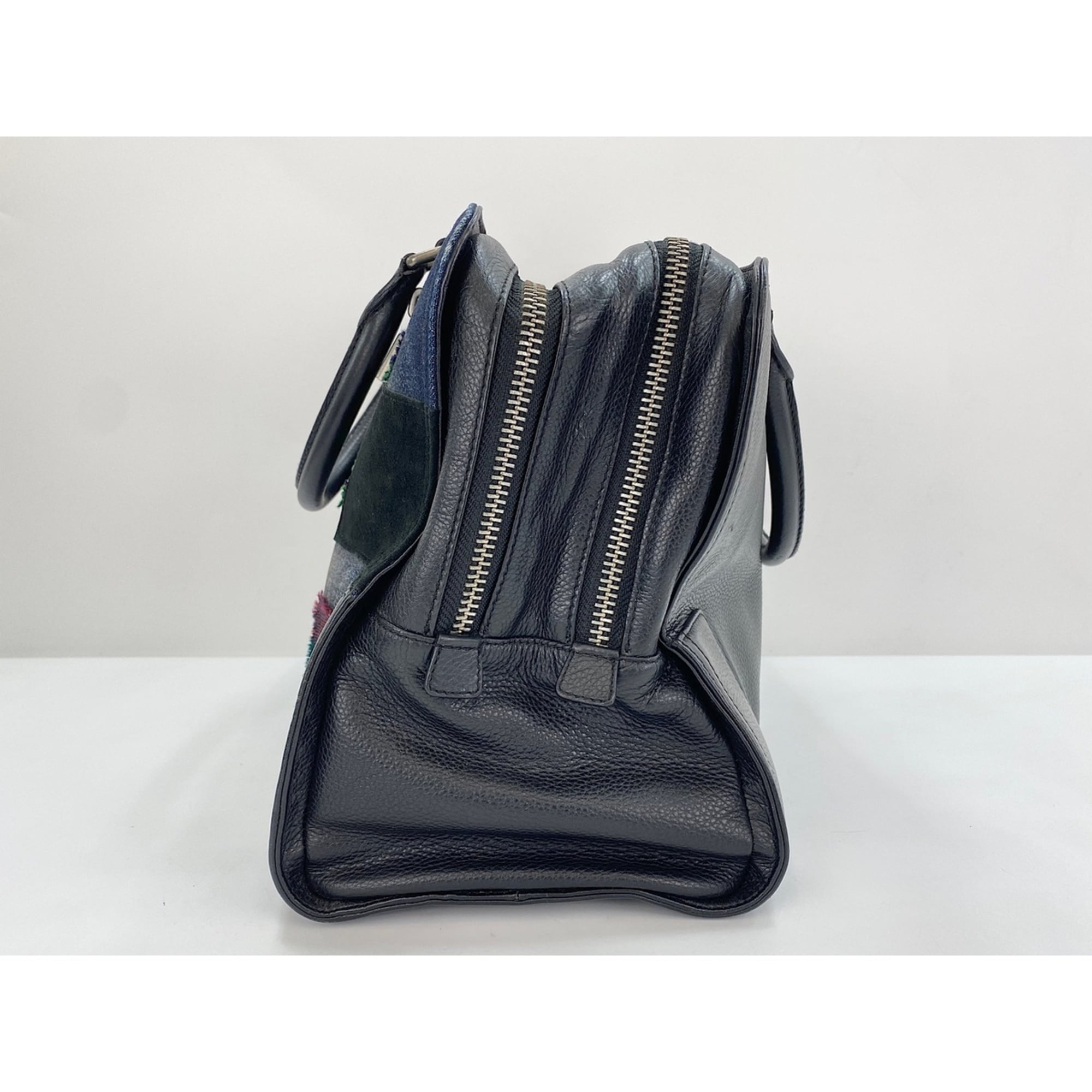 Loewe Navy Boston Bag Handbag (Pre-Owned)