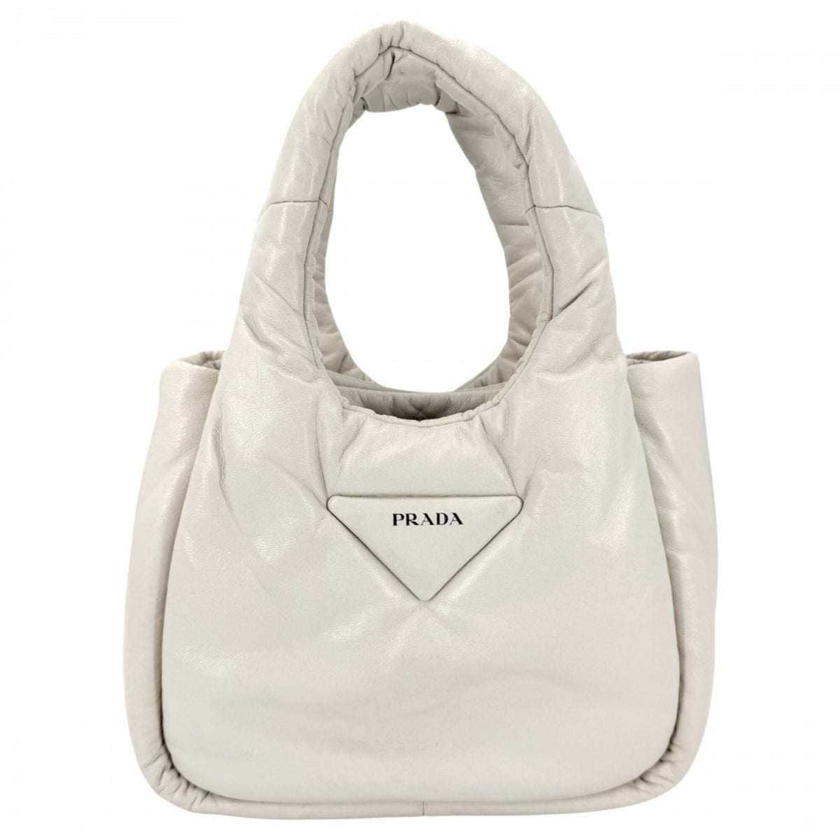 Prada White Leather Handbag (Pre-Owned)