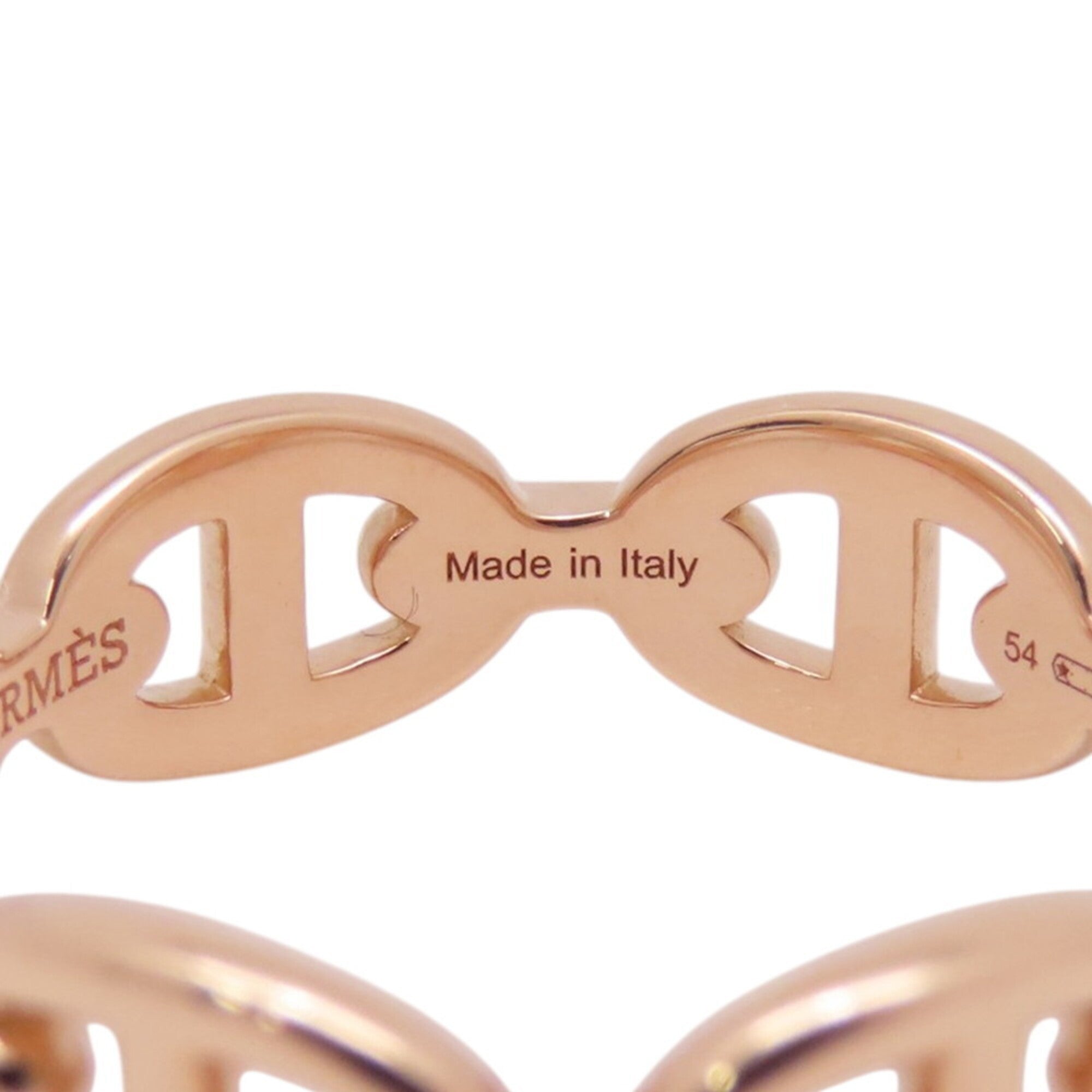 Hermes Pink Gold (18K) Band Ring (Pre-Owned)