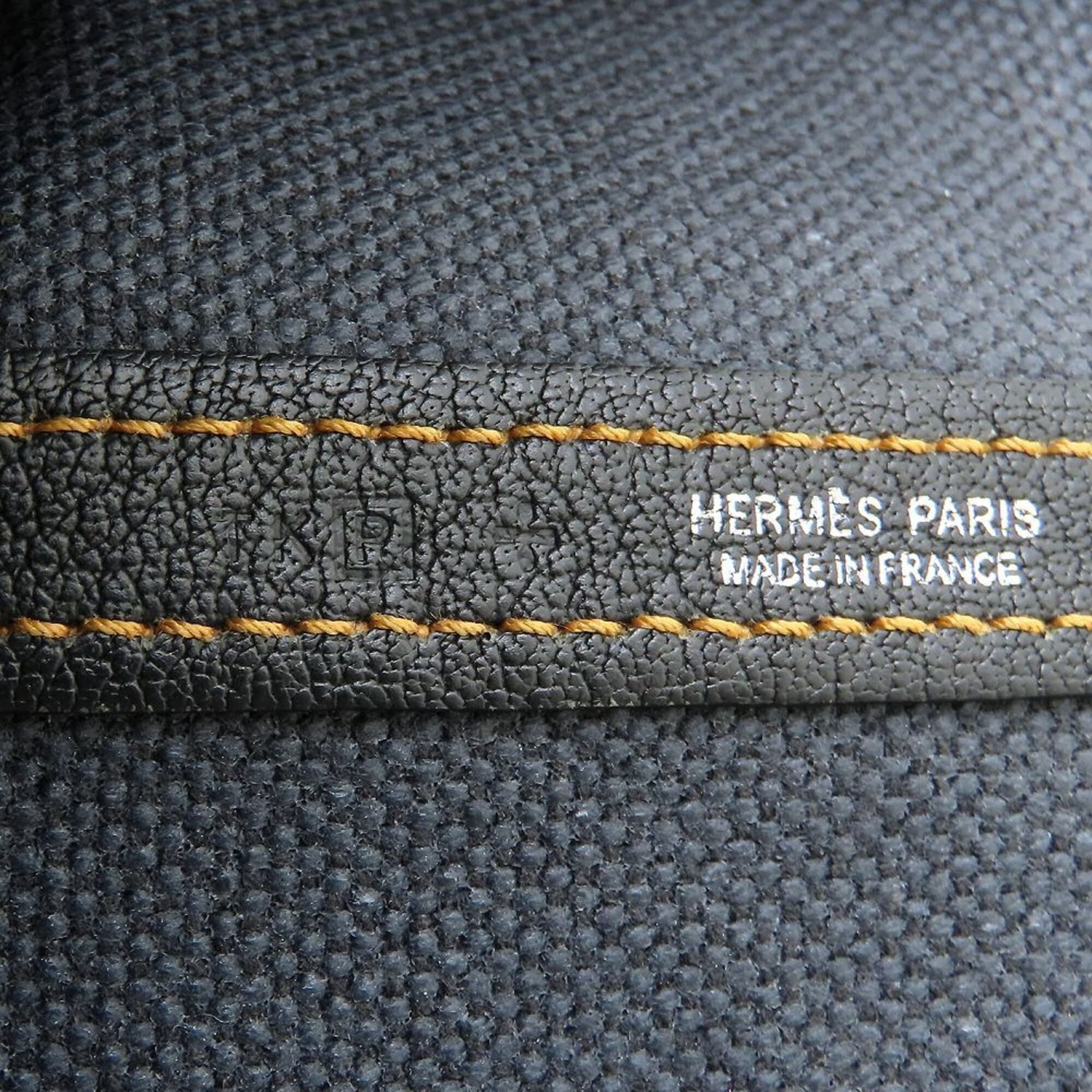 Hermes Blue Toile H Leather Tote Bag (Pre-Owned)