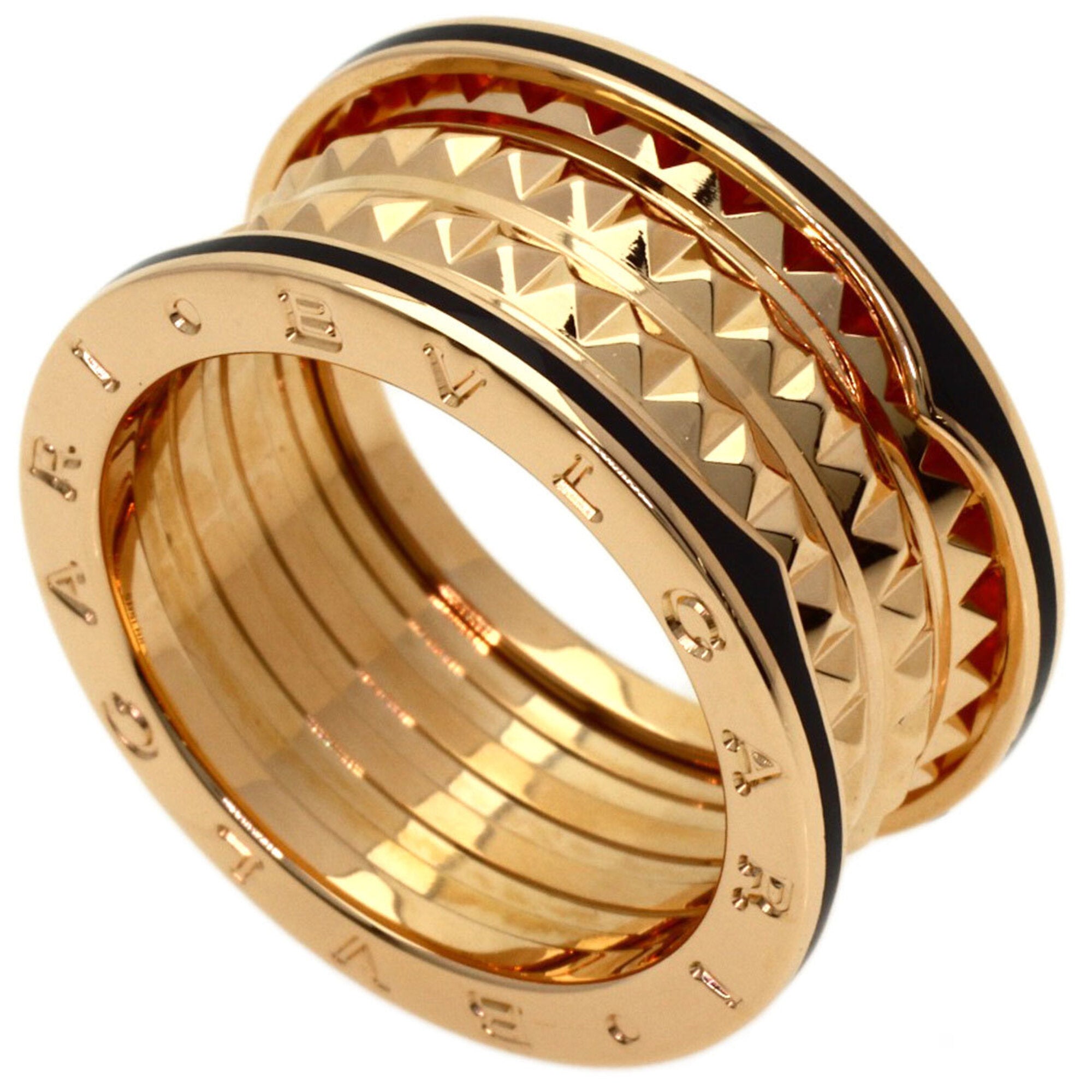 Bvlgari B.Zero1 Pink Gold (18K) Ceramic Band Ring (Pre-Owned)