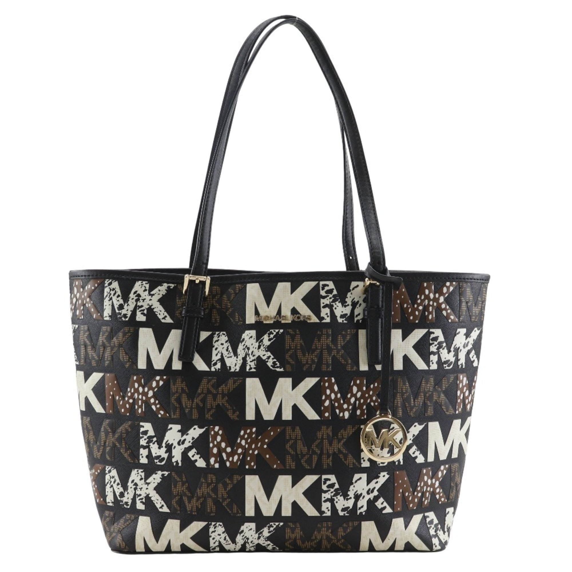 Michael Kors Black Pvc Tote Bag Weekend Bag (Pre-Owned)