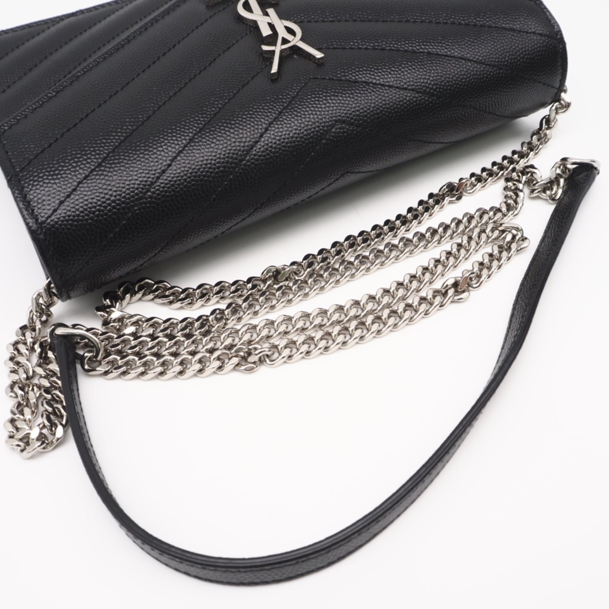 Yves Saint Laurent Black Leather Shoulder Bag (Pre-Owned)