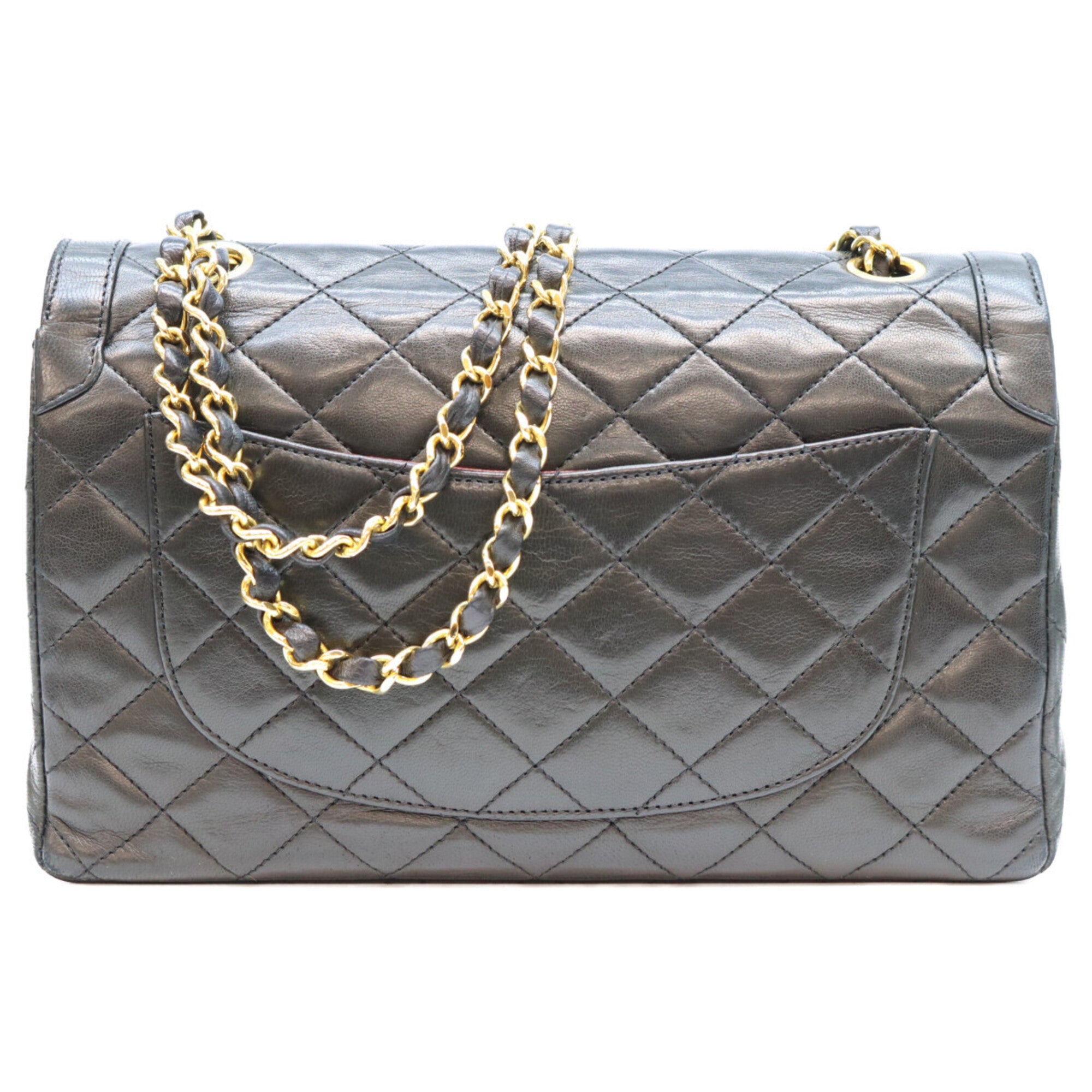 Chanel Black Leather Shoulder Bag (Pre-Owned)