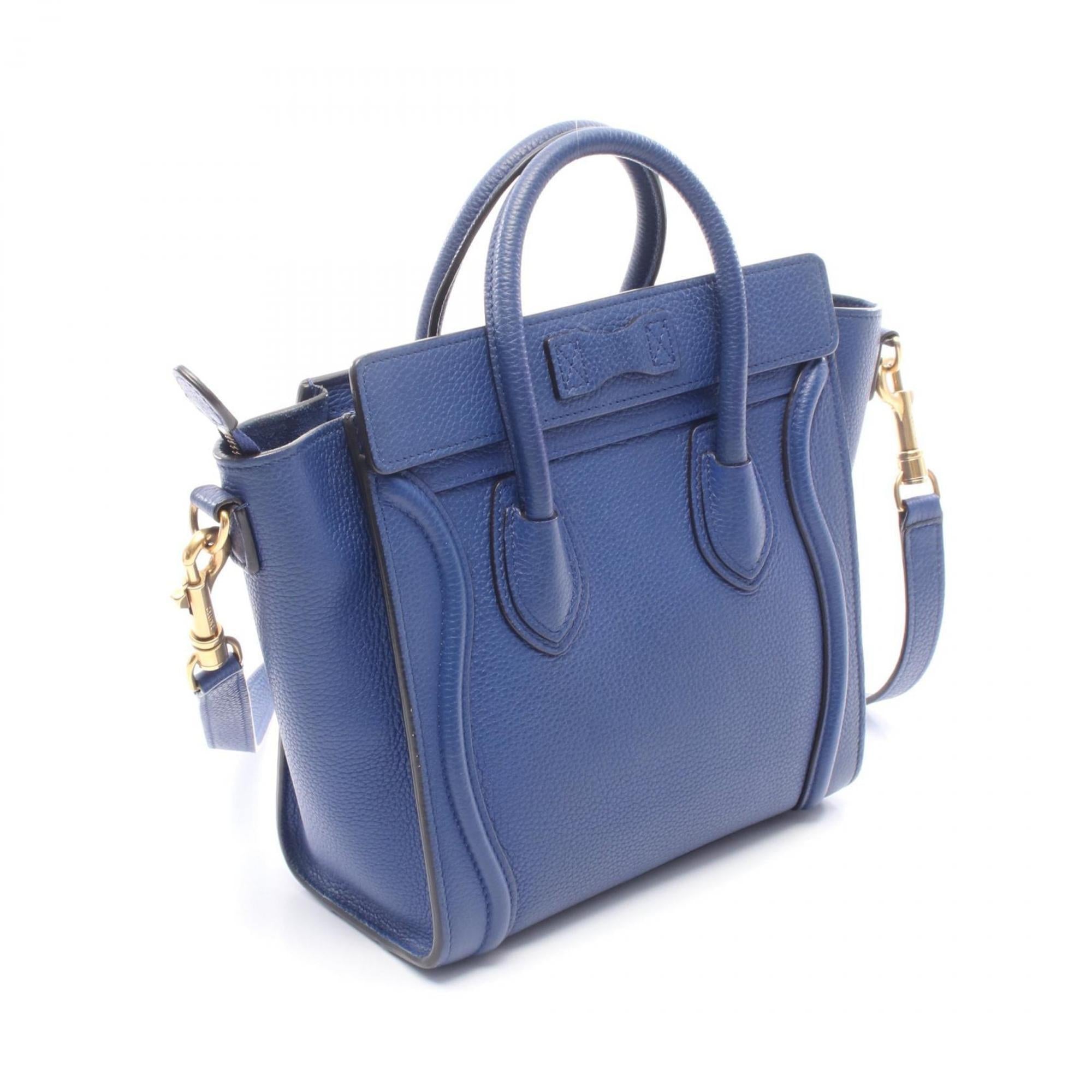 Celine Blue Leather Handbag (Pre-Owned)