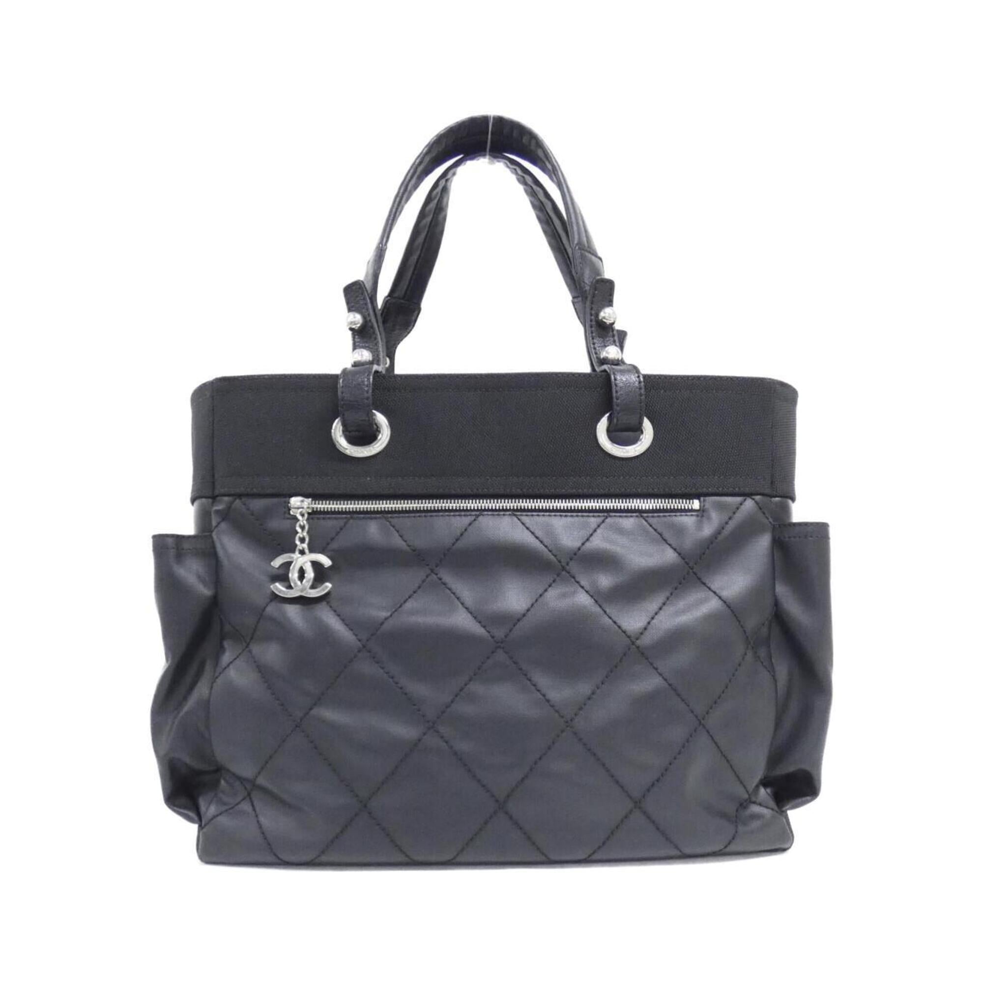 Chanel Black Canvas Handbag Pouch (Pre-Owned)