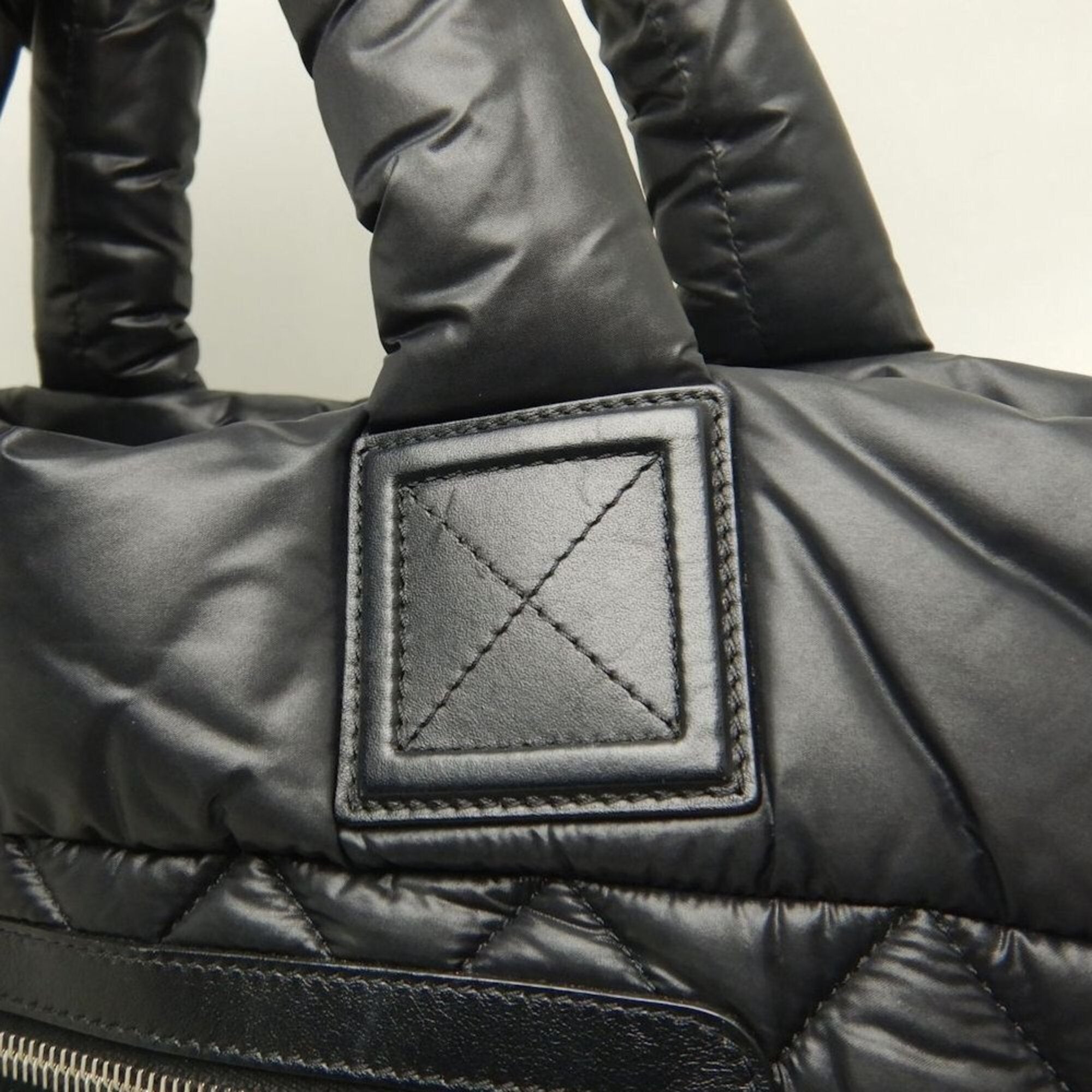 Chanel Coco Cocoon Black Nylon Tote Bag (Pre-Owned)