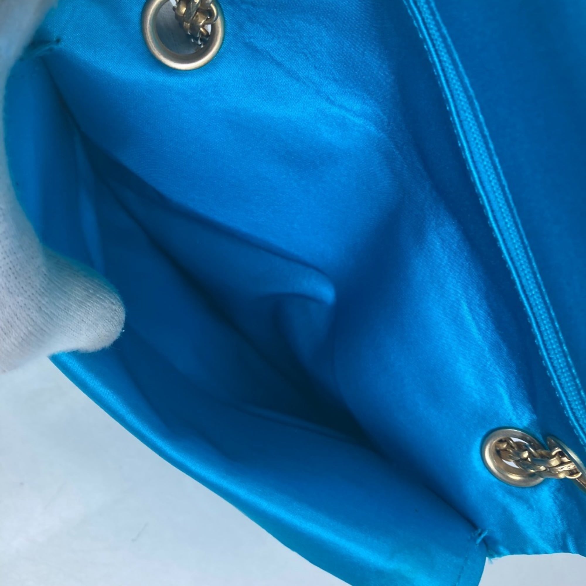 Chanel Blue Nylon Shoulder Bag (Pre-Owned)