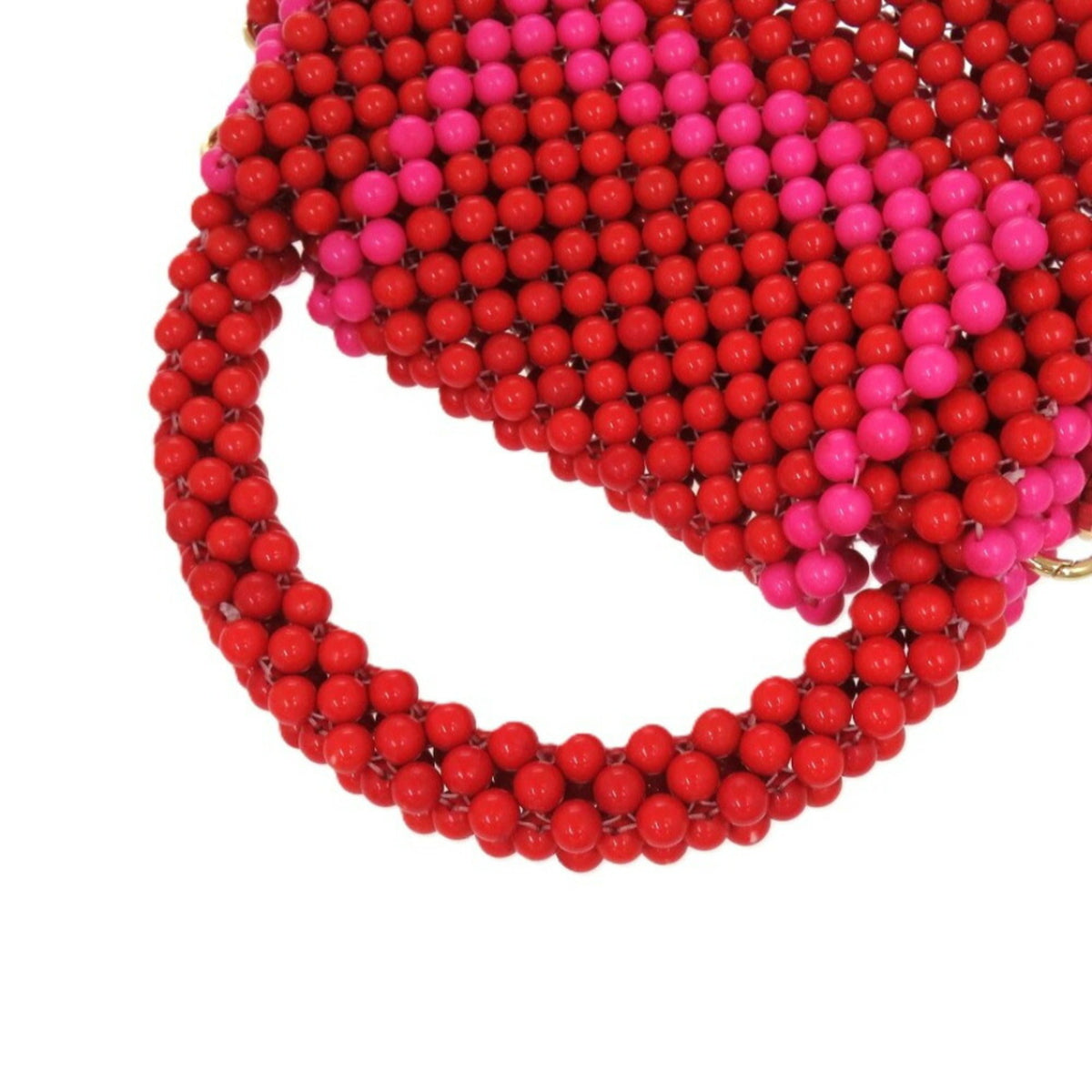 Kate Spade Pink Red Color Beads Shoulder Bag (Pre-Owned)