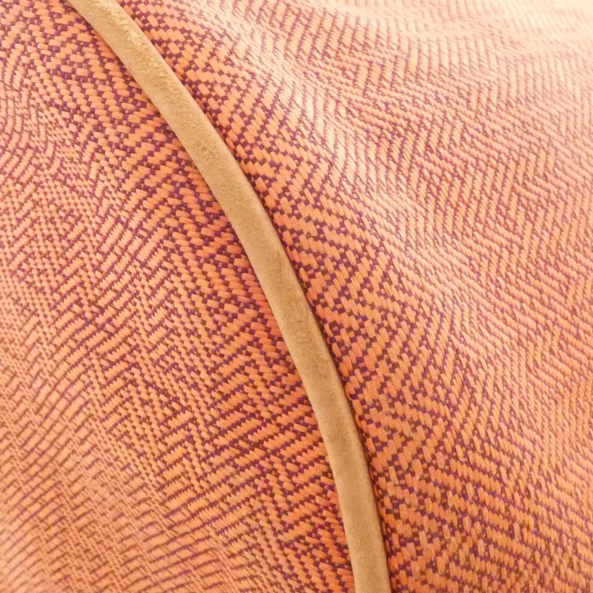 Hermes Orange Canvas Handbag (Pre-Owned)