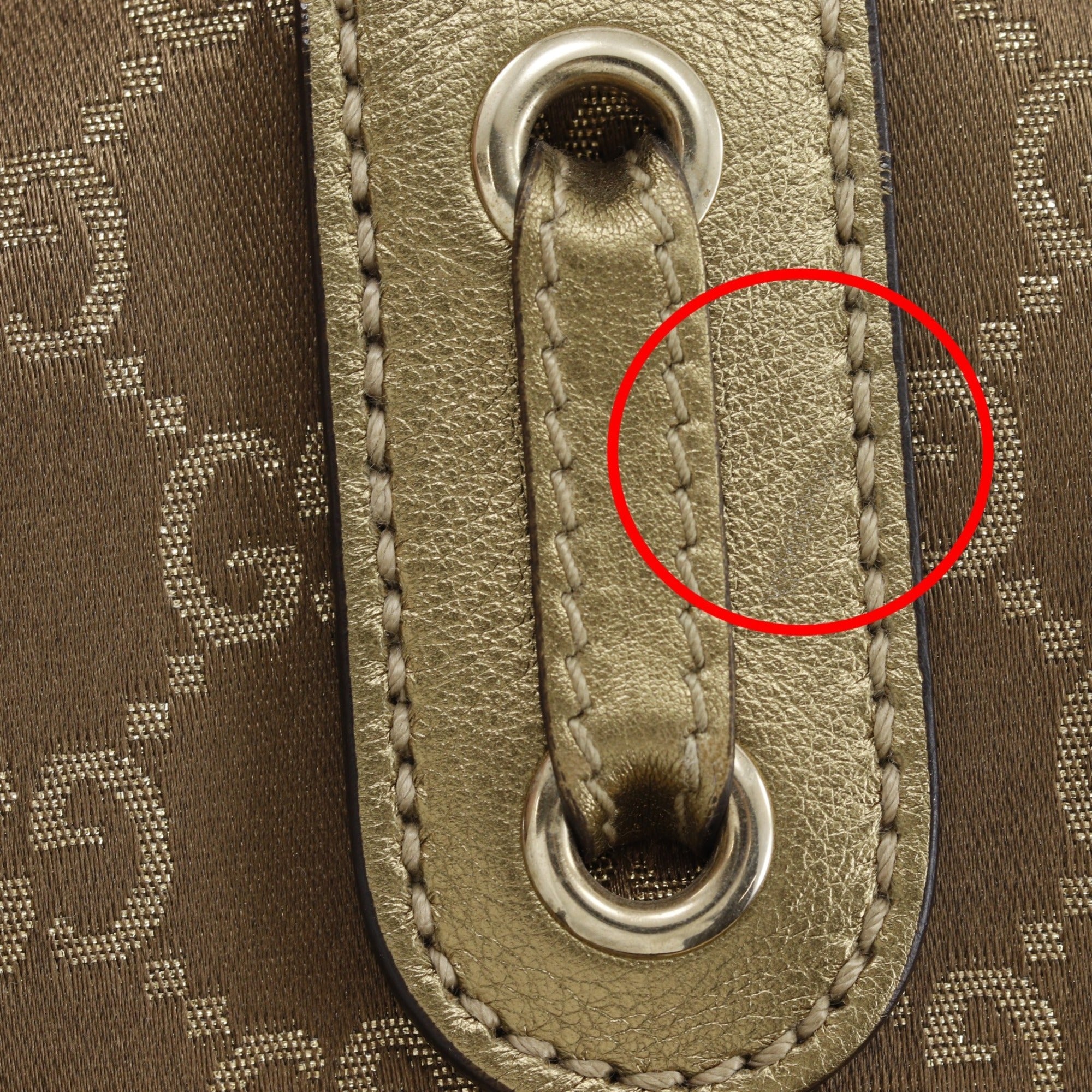 Gucci Gold Gg Canvas Tote Bag (Pre-Owned)